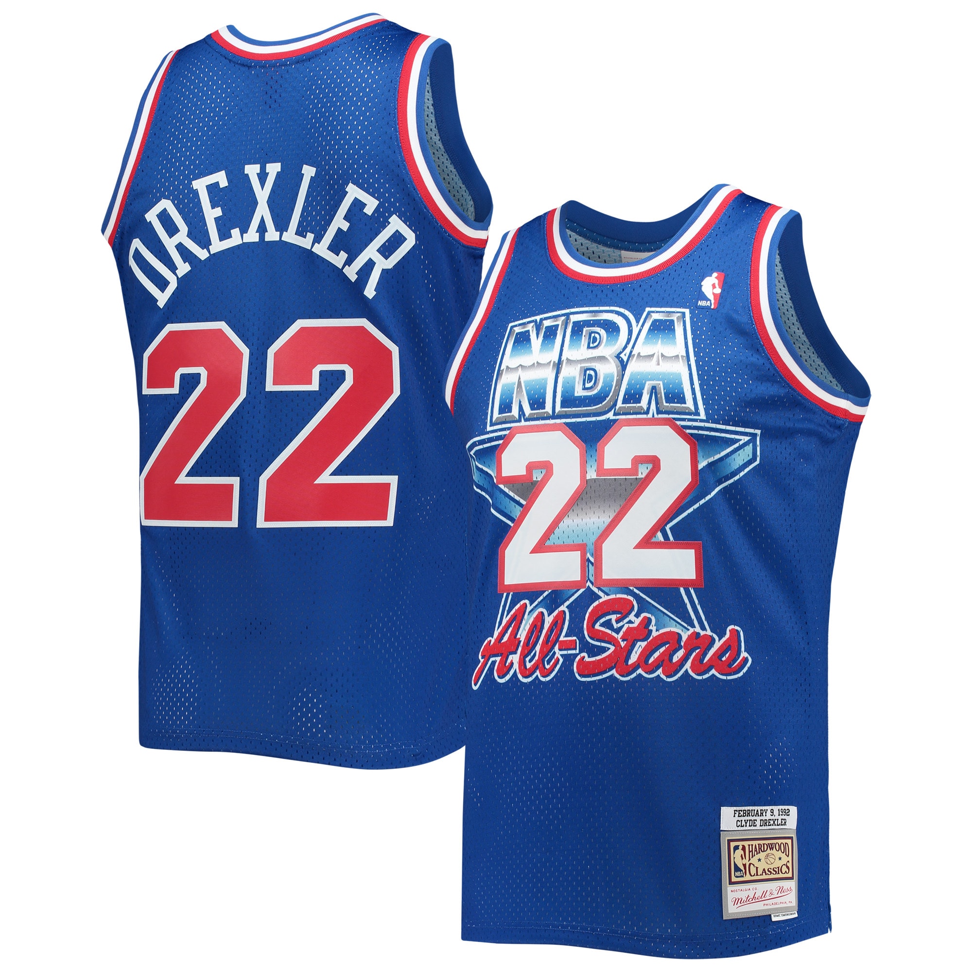clyde drexler western conference mitchell 26amp ness hardwood classics 1992 nba all star game swingman jersey royal 4806 dxc3n.jpg