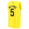cody williams utah jazz fanatics 2024 nba draft fast break player jersey icon edition yellow 4355 dymna.jpg
