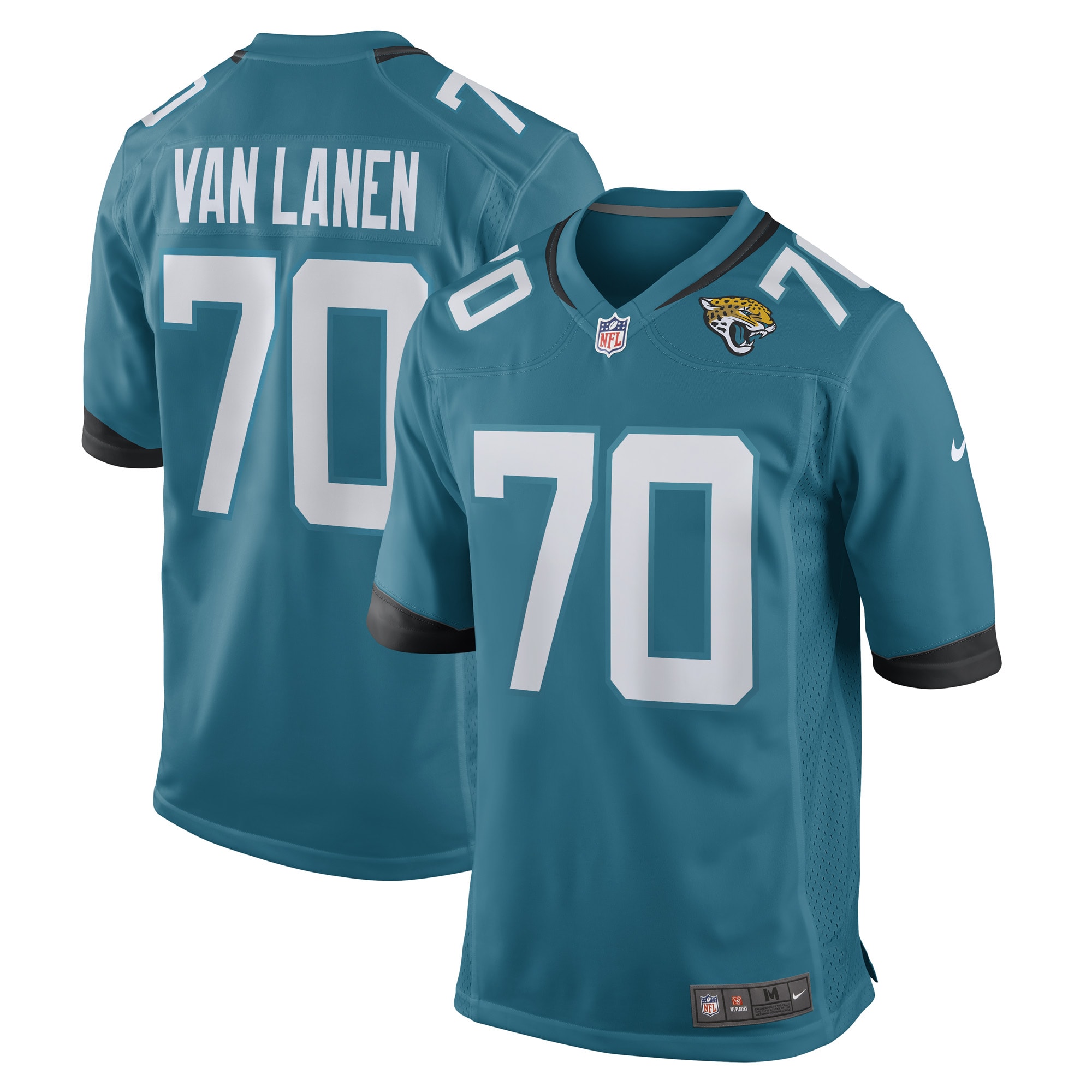 cole van lanen jacksonville jaguars nike game player jersey teal 5876 uhnu6.jpg