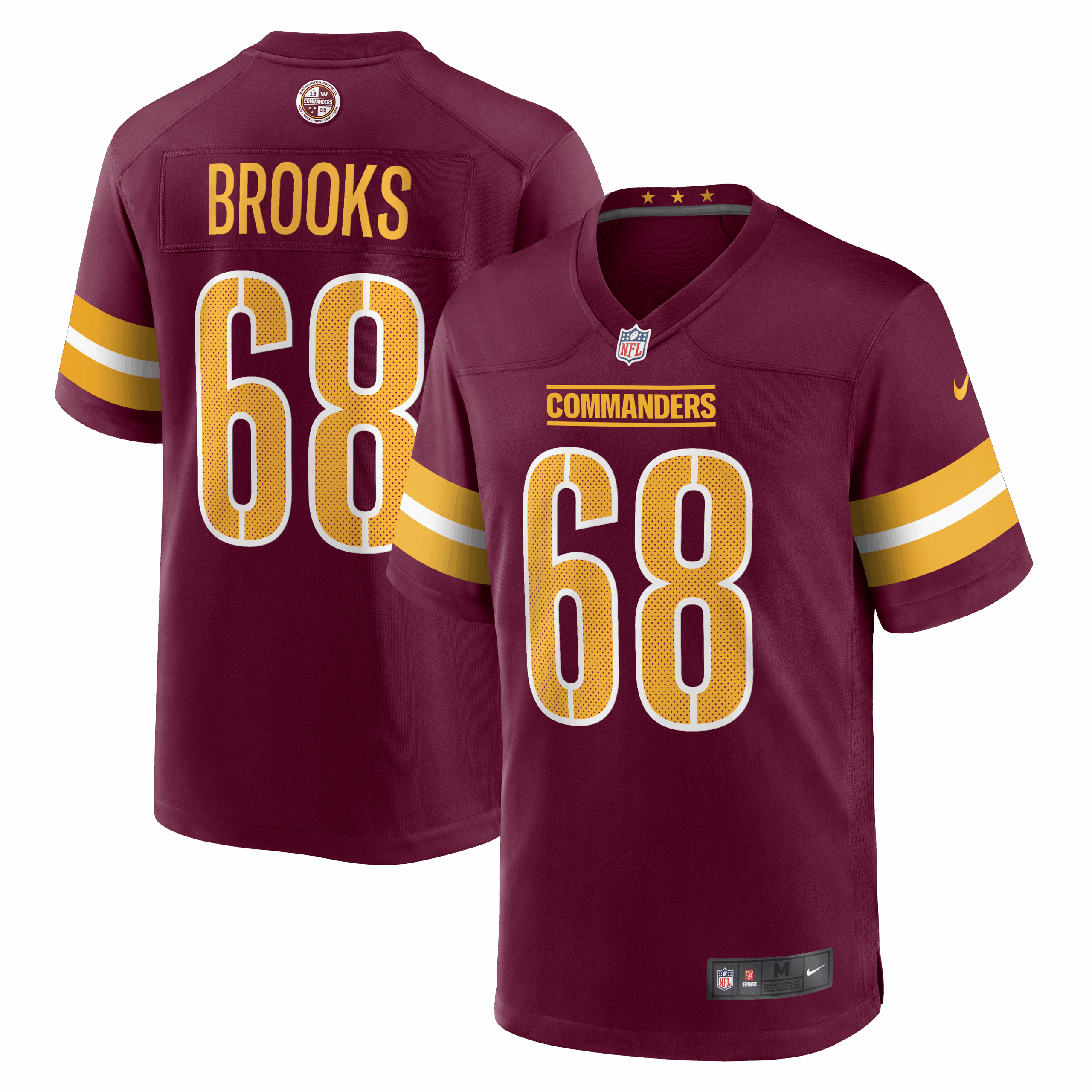 curtis brooks washington commanders nike game jersey burgundy 3963 2fak0.png