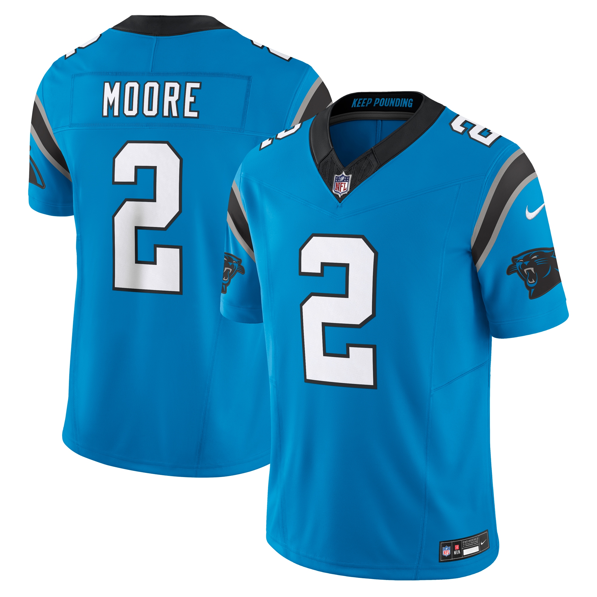 d.j. moore carolina panthers nike vapor f.u.s.e. limited jersey blue 9165 vw1xx.jpg