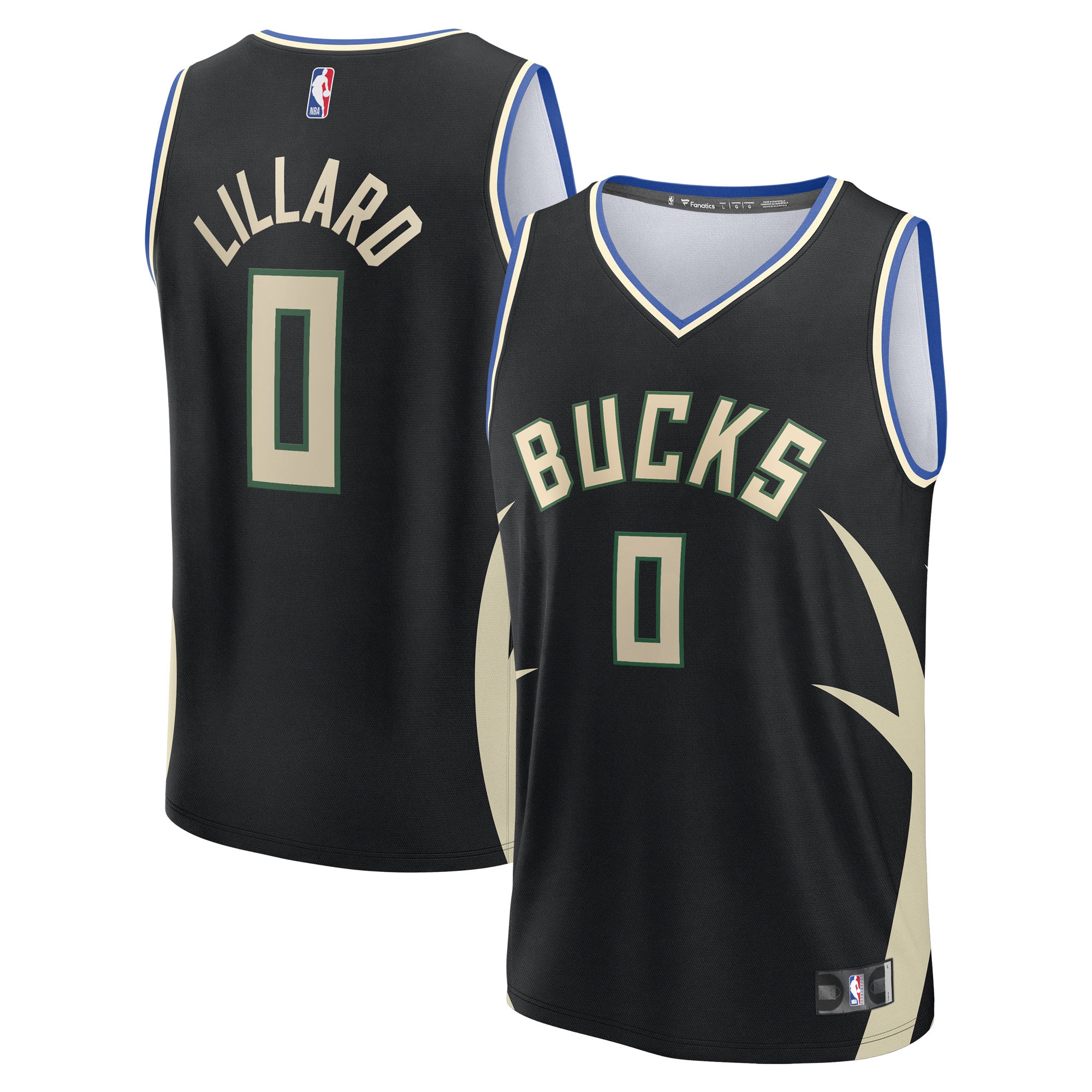 damian lillard milwaukee bucks fanatics youth fast break replica player jersey statement edition black 9404 gxwt4.jpg