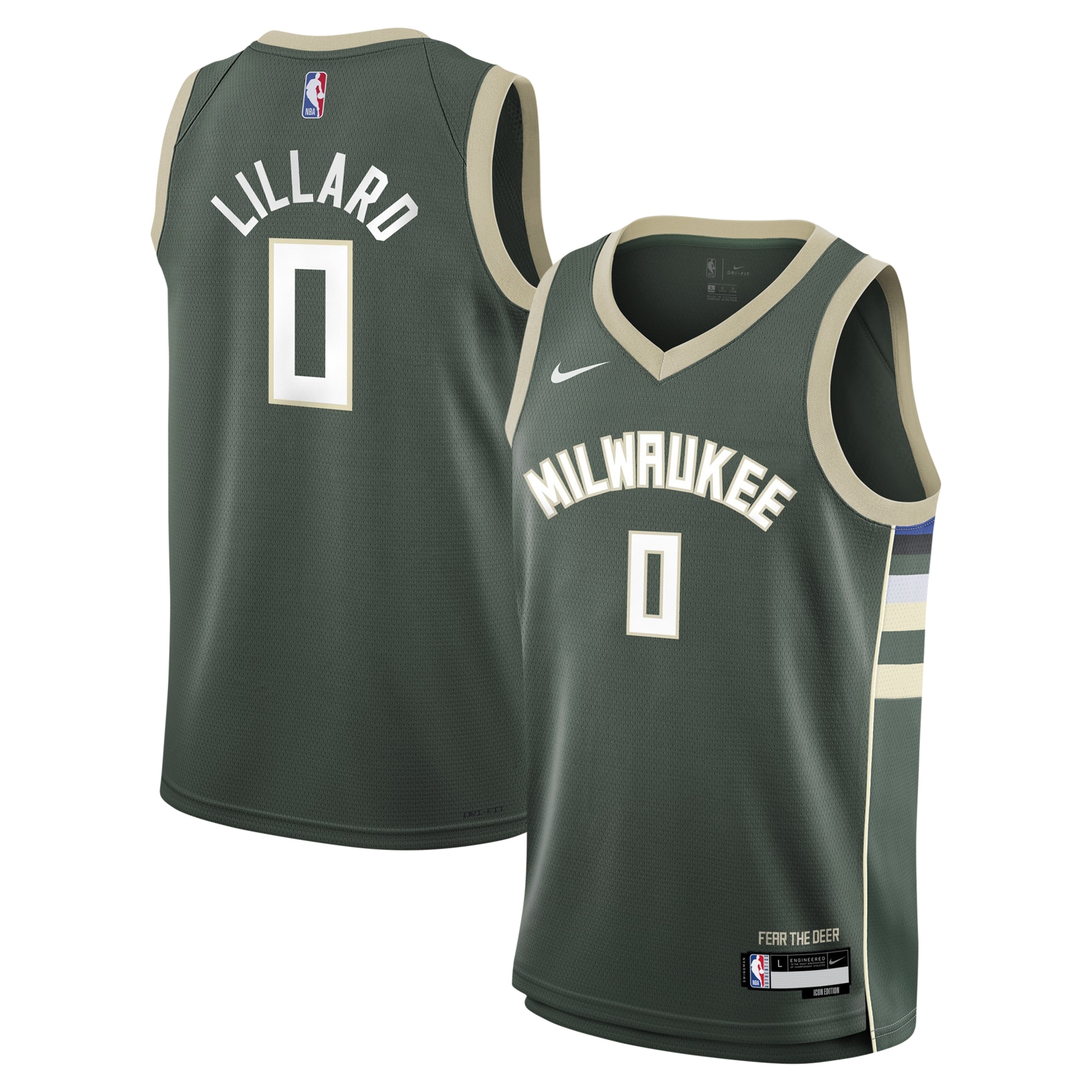 damian lillard milwaukee bucks nike youth swingman jersey icon edition hunter green 3695 2uyaq.jpg