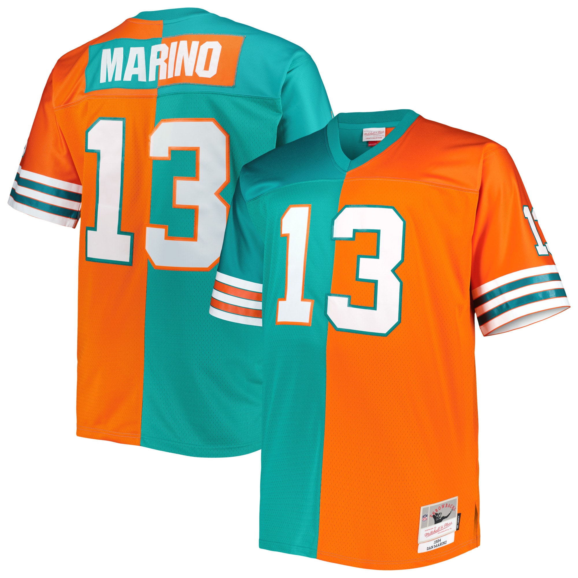 dan marino miami dolphins mitchell 26amp ness big 26amp tall split legacy retired player replica jersey aquaorange 7895 1cc4m.jpg