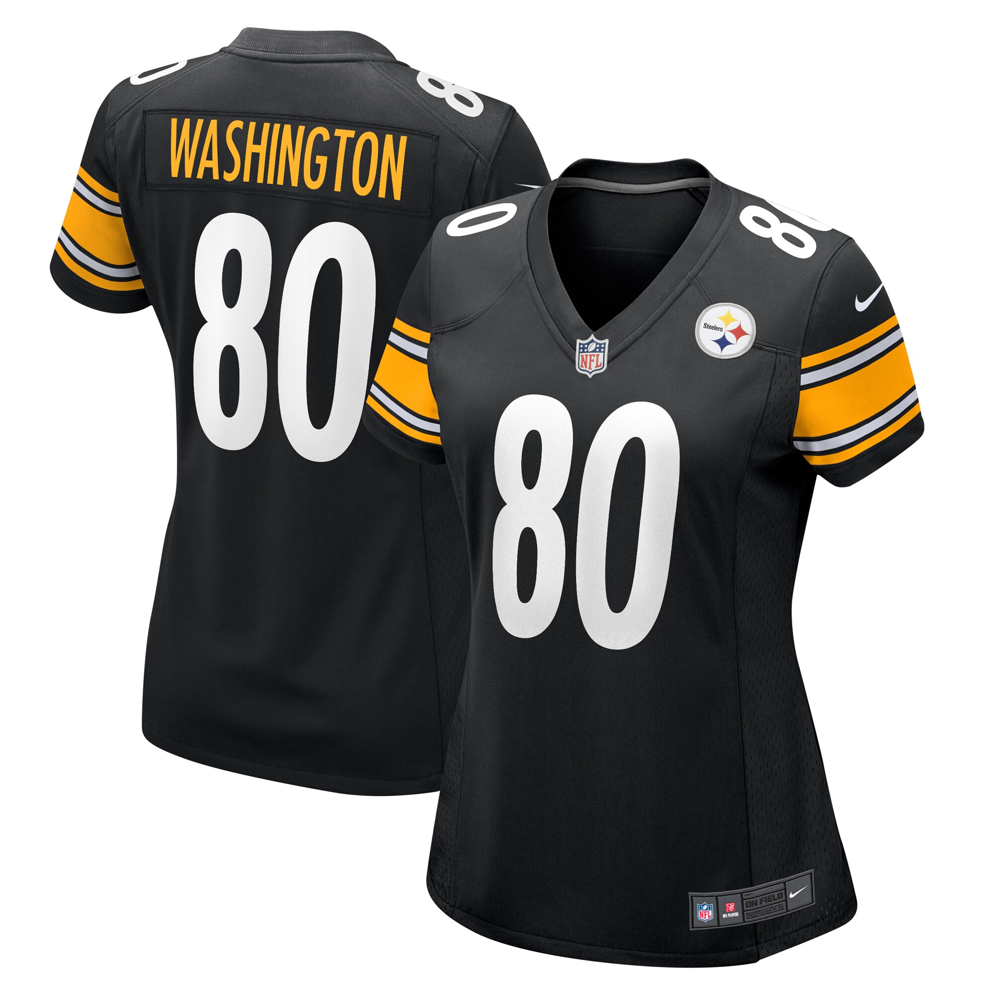 darnell washington pittsburgh steelers nike womens game jersey black 8393 sa9hr.jpg
