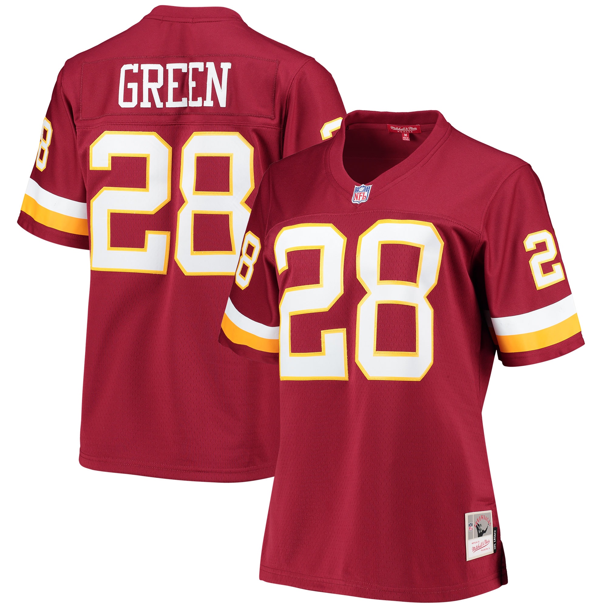 darrell green washington football team mitchell 26amp ness womens legacy replica player jersey burgundy 7915 9j54z.jpg