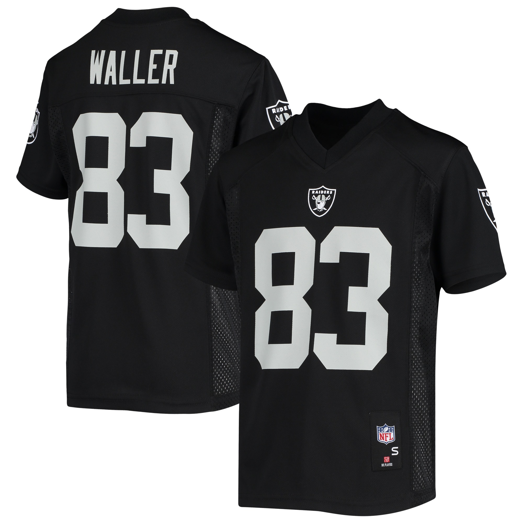darren waller las vegas raiders youth replica player jersey black 9311 hn2xs.jpg