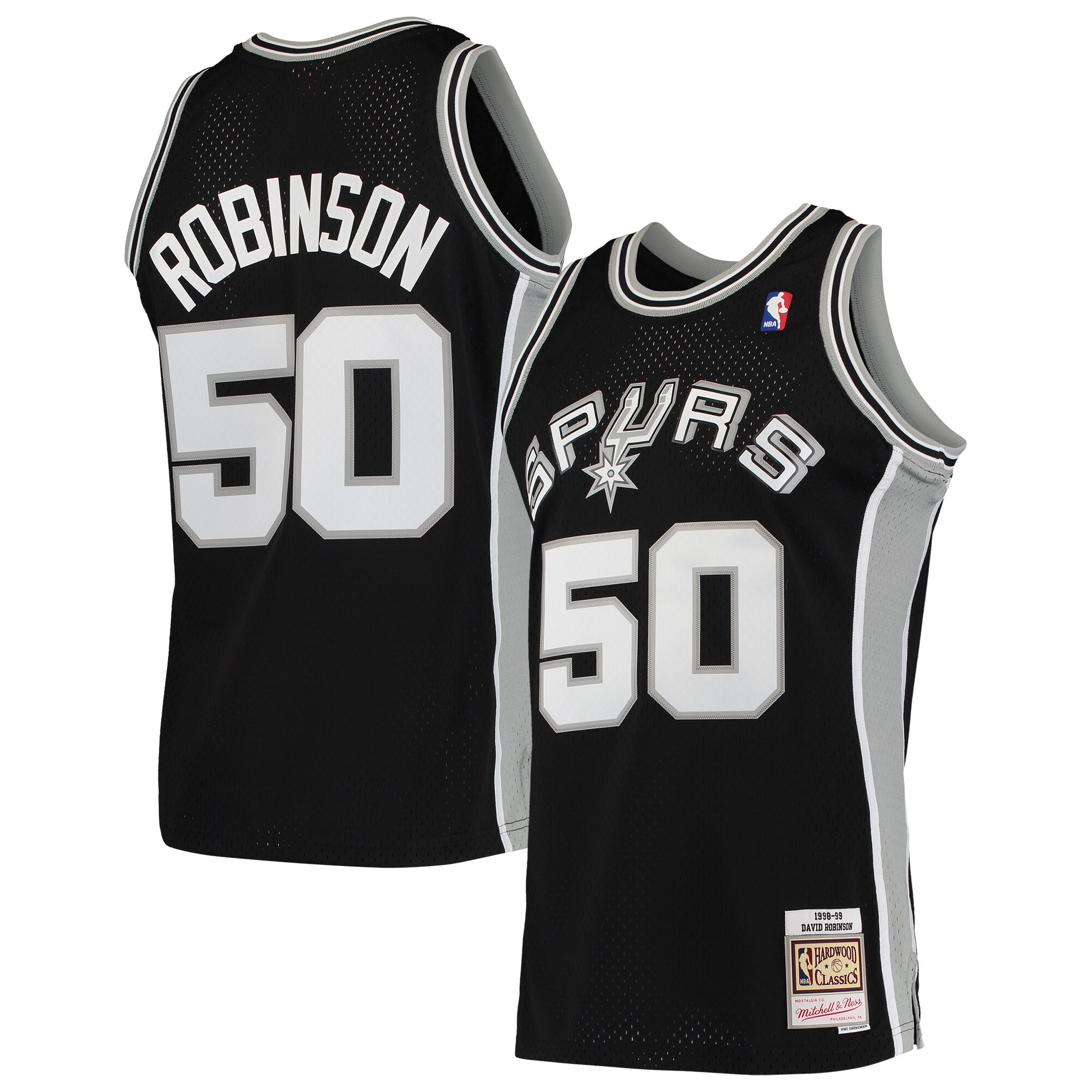 david robinson san antonio spurs mitchell 26amp ness 199192 hardwood classics swingman jersey black 2427 yxnsz.jpg