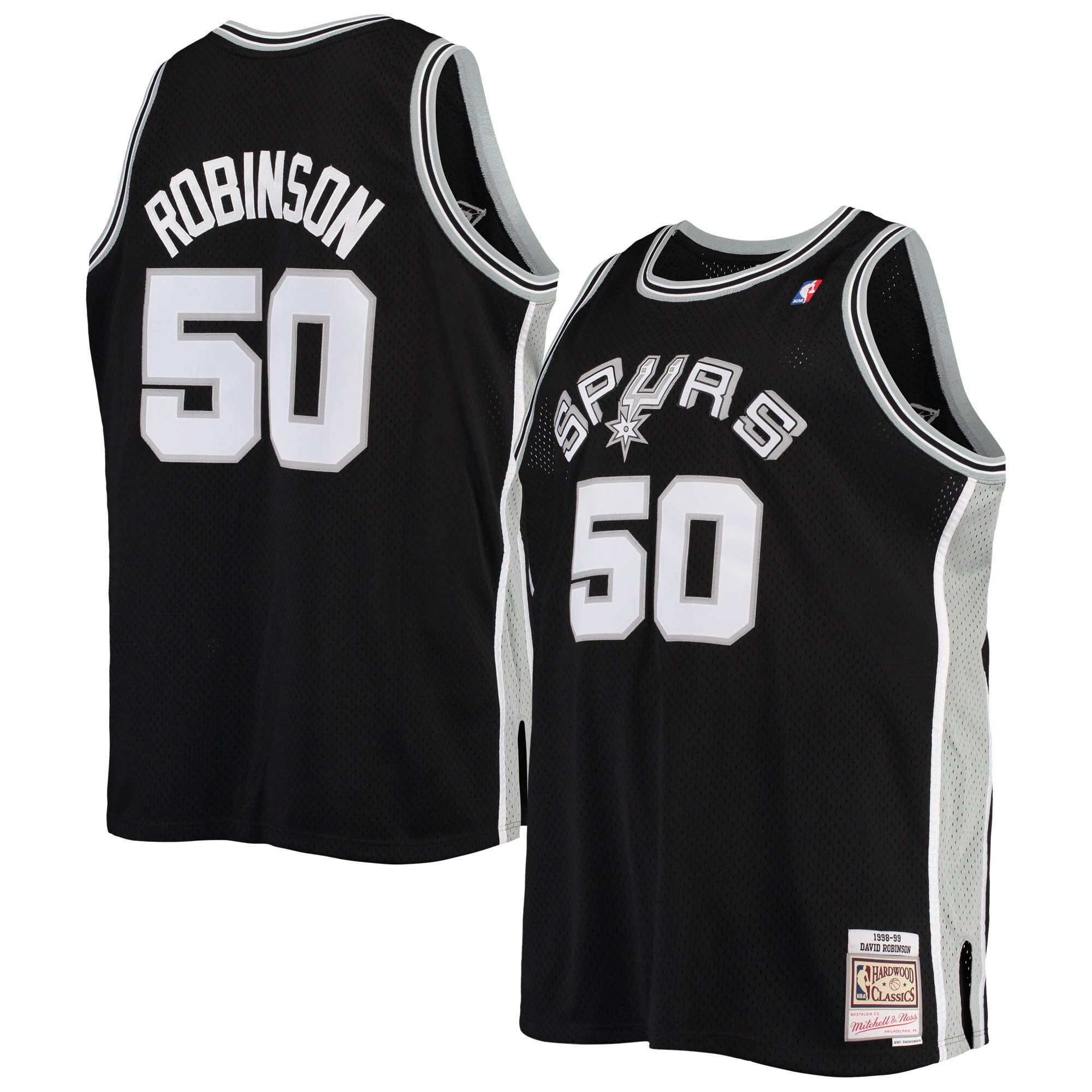 david robinson san antonio spurs mitchell 26amp ness 199899 big 26amp tall hardwood classics swingman jersey black 1235 spxek.jpg