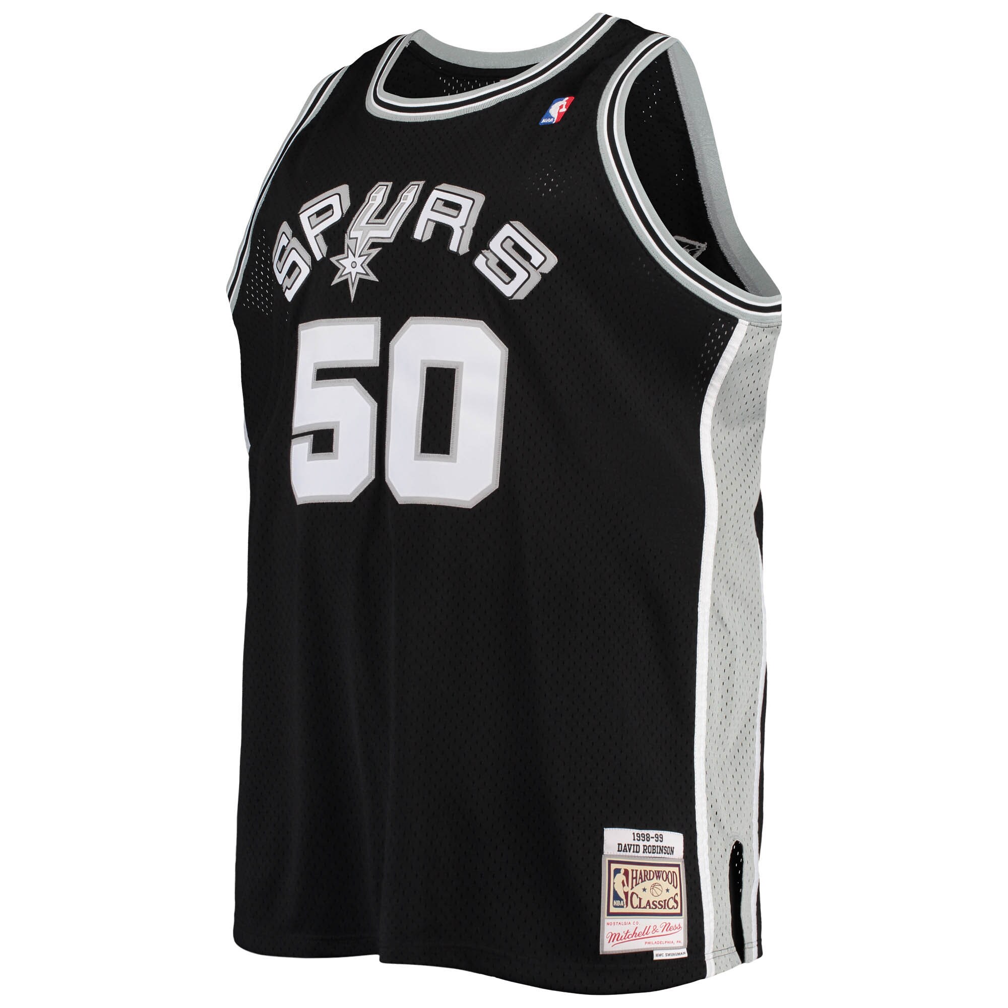 david robinson san antonio spurs mitchell 26amp ness 199899 big 26amp tall hardwood classics swingman jersey black 1573 arv8c.jpg