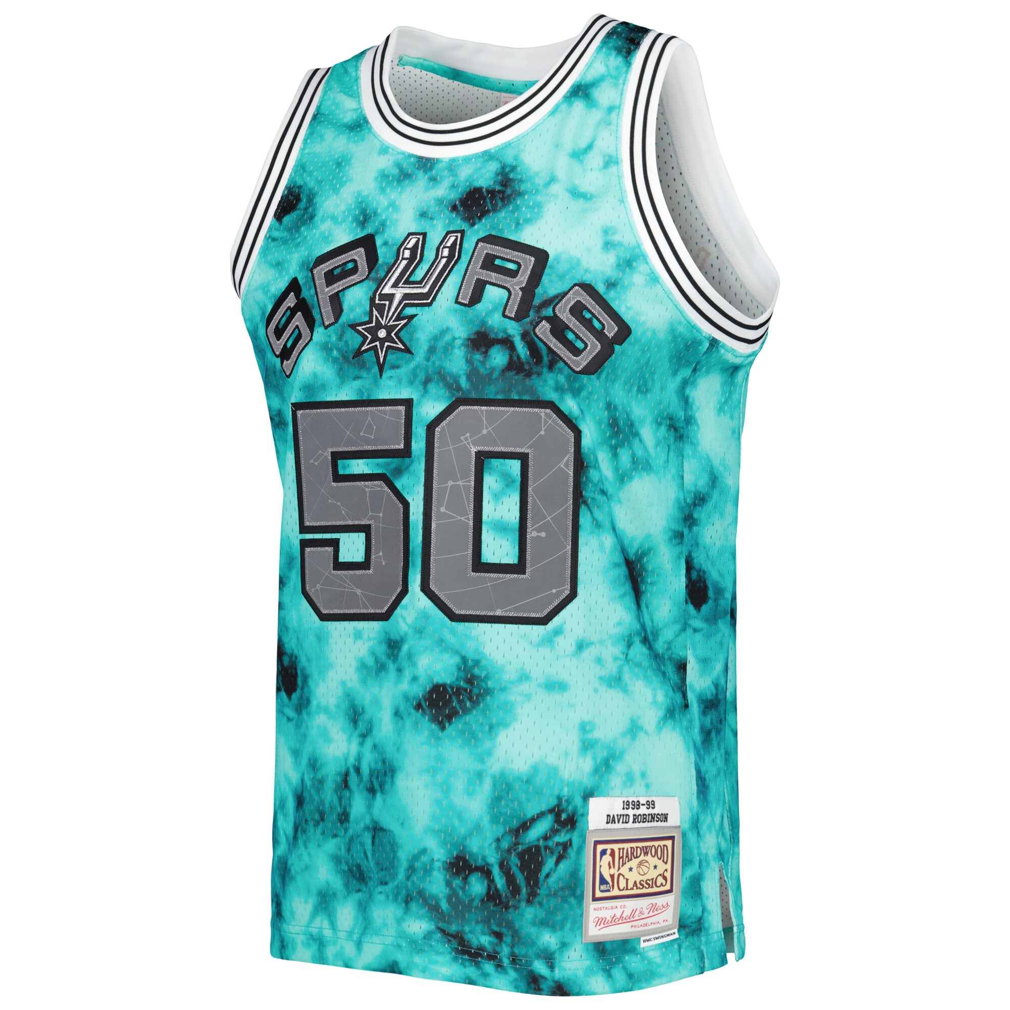 david robinson san antonio spurs mitchell 26amp ness 199899 galaxy swingman jersey teal 1374 7ssco.jpg