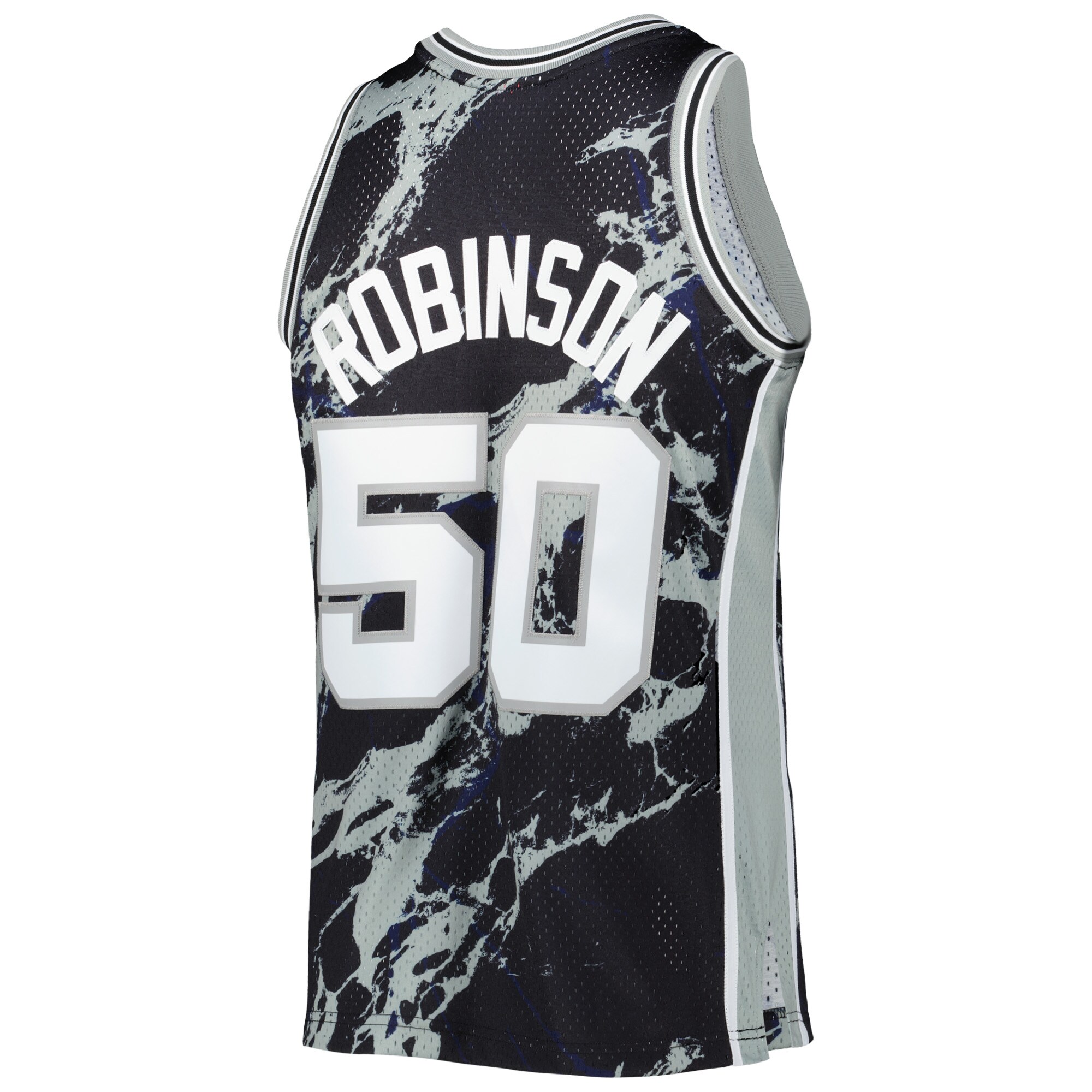 david robinson san antonio spurs mitchell 26amp ness 199899 hardwood classics marble swingman jersey black 5021 7yzt8.jpg