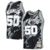 david robinson san antonio spurs mitchell 26amp ness 199899 hardwood classics marble swingman jersey black 6097 reqnr.jpg