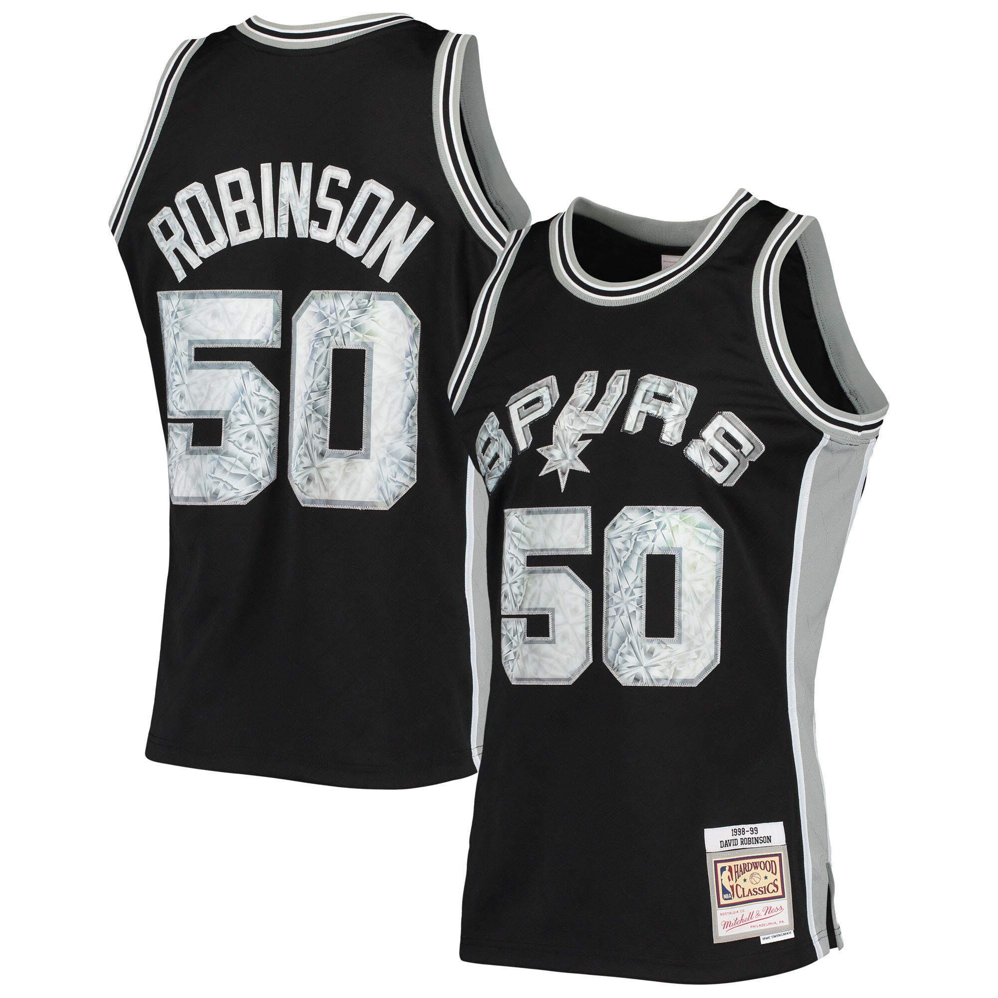 david robinson san antonio spurs mitchell 26amp ness 199899 hardwood classics nba 75th anniversary diamond swingman jersey black 6605 5wibk.jpg