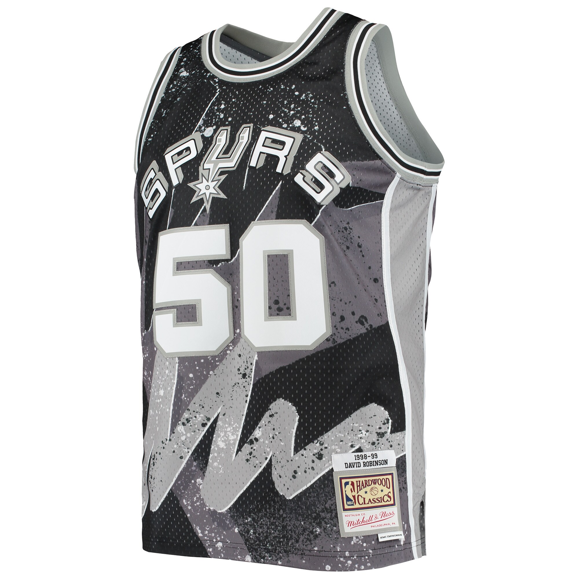 david robinson san antonio spurs mitchell 26amp ness hardwood classics 199899 hyper hoops swingman jersey black 5432 ip7og.jpg