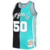 david robinson san antonio spurs mitchell 26amp ness hardwood classics 199899 split swingman jersey blackteal 1023 zq6eb.jpg
