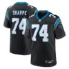 david sharpe carolina panthers nike team game jersey black 2005 wsm2q.jpg