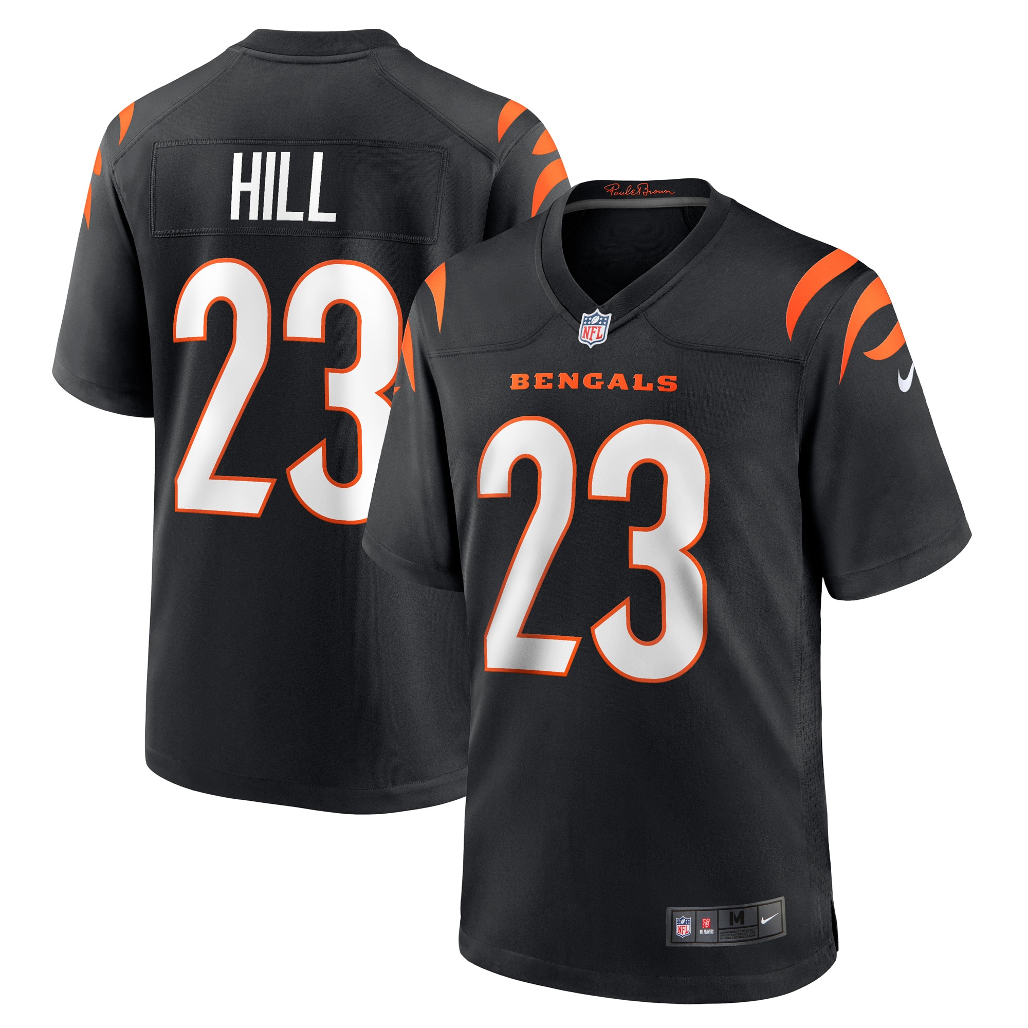 daxton hill cincinnati bengals nike player game jersey black 3120 vmemz.jpg
