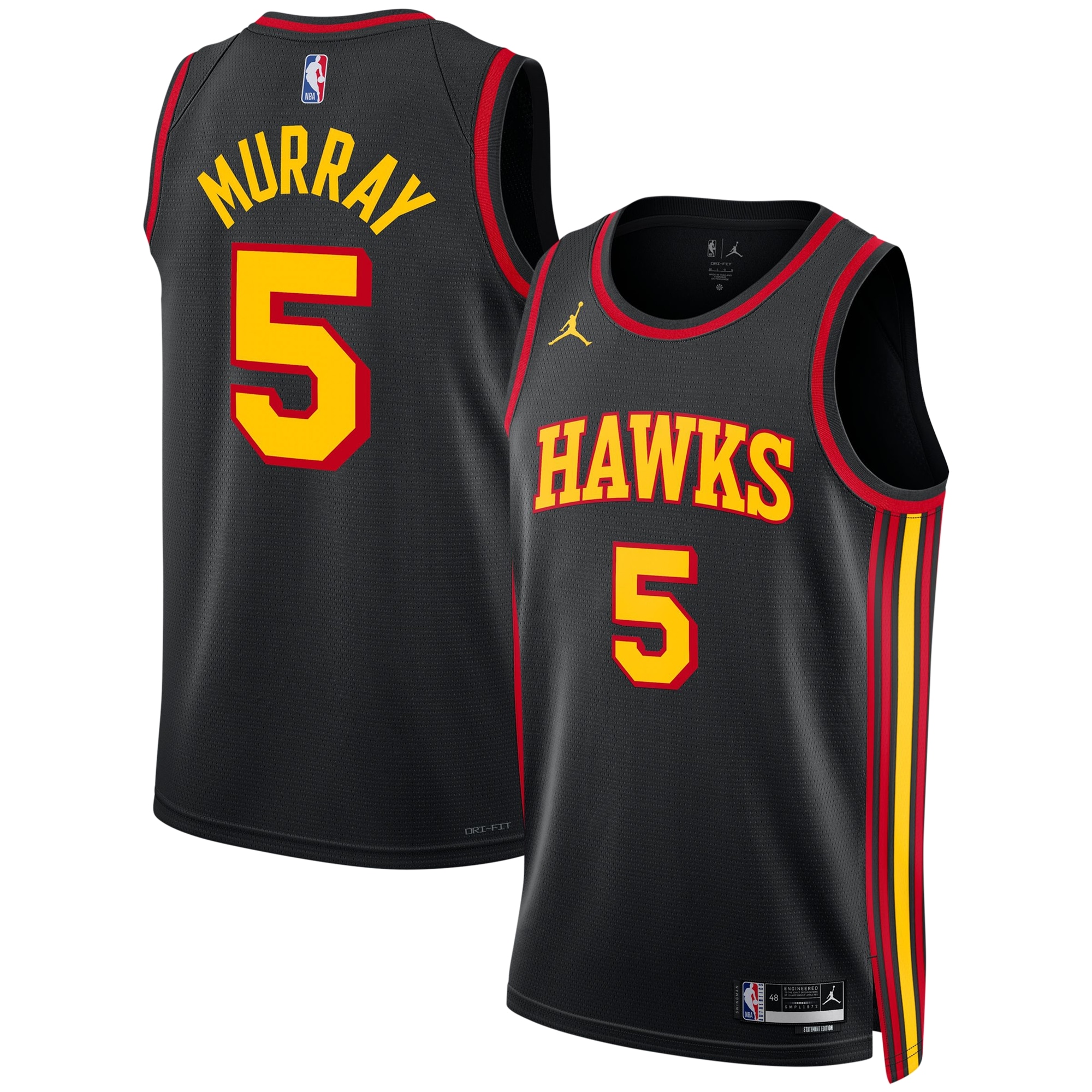 dejounte murray atlanta hawks jordan brand unisex swingman jersey statement edition black 1177 bxeaq.jpg
