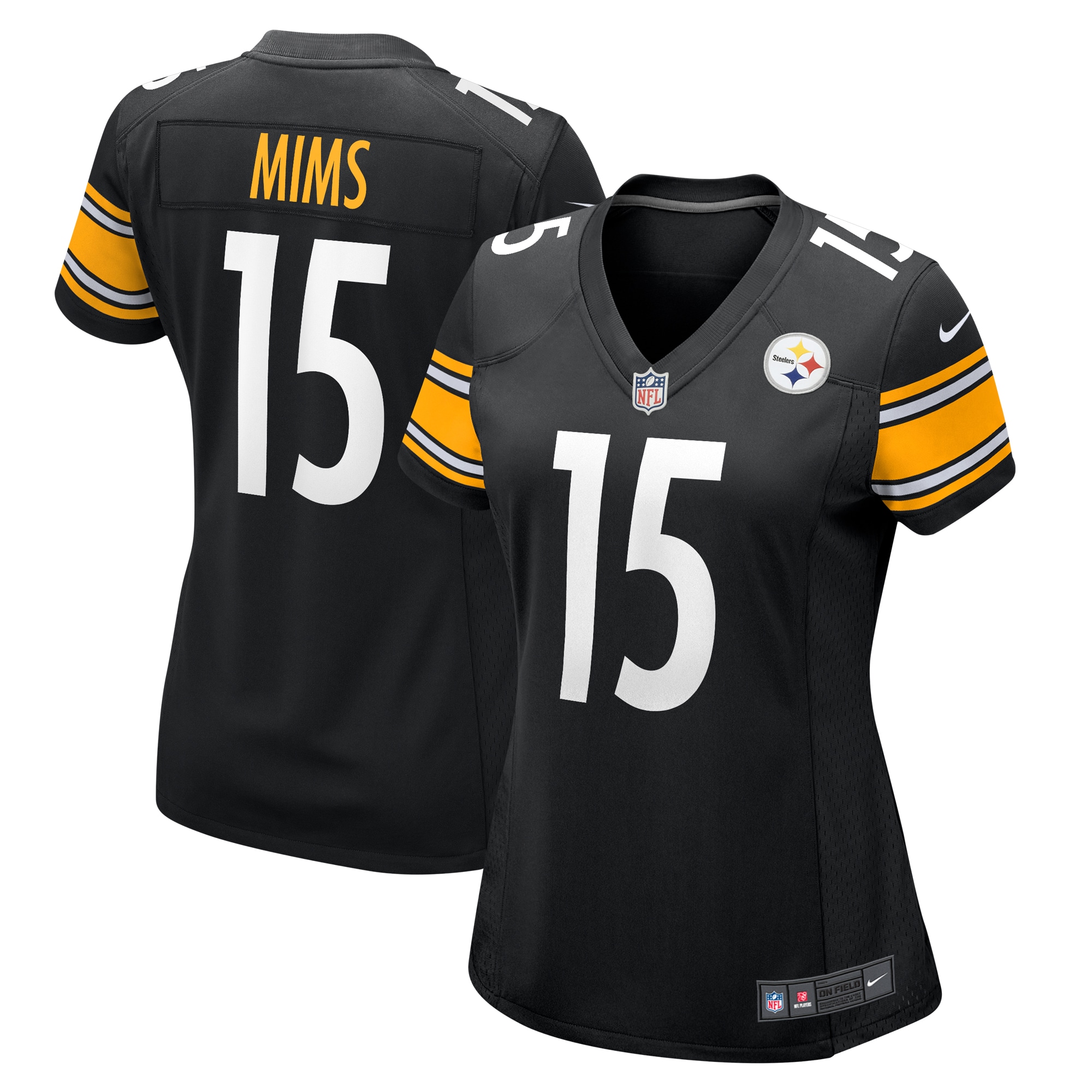 denzel mims pittsburgh steelers nike womens game jersey black 1256 gtqvq.jpg
