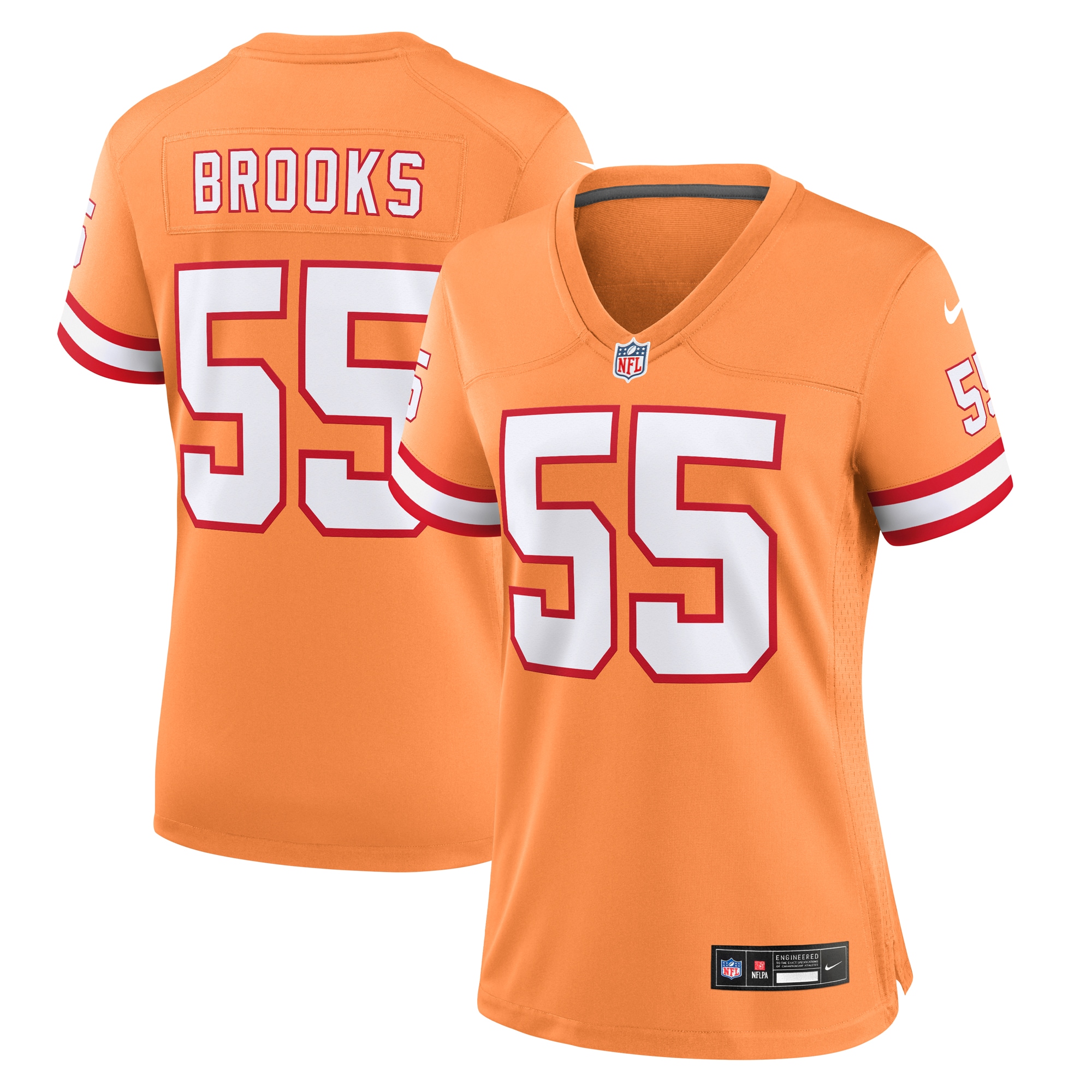 derrick brooks tampa bay buccaneers nike womens throwback game jersey orange 4281 jb22j.jpg
