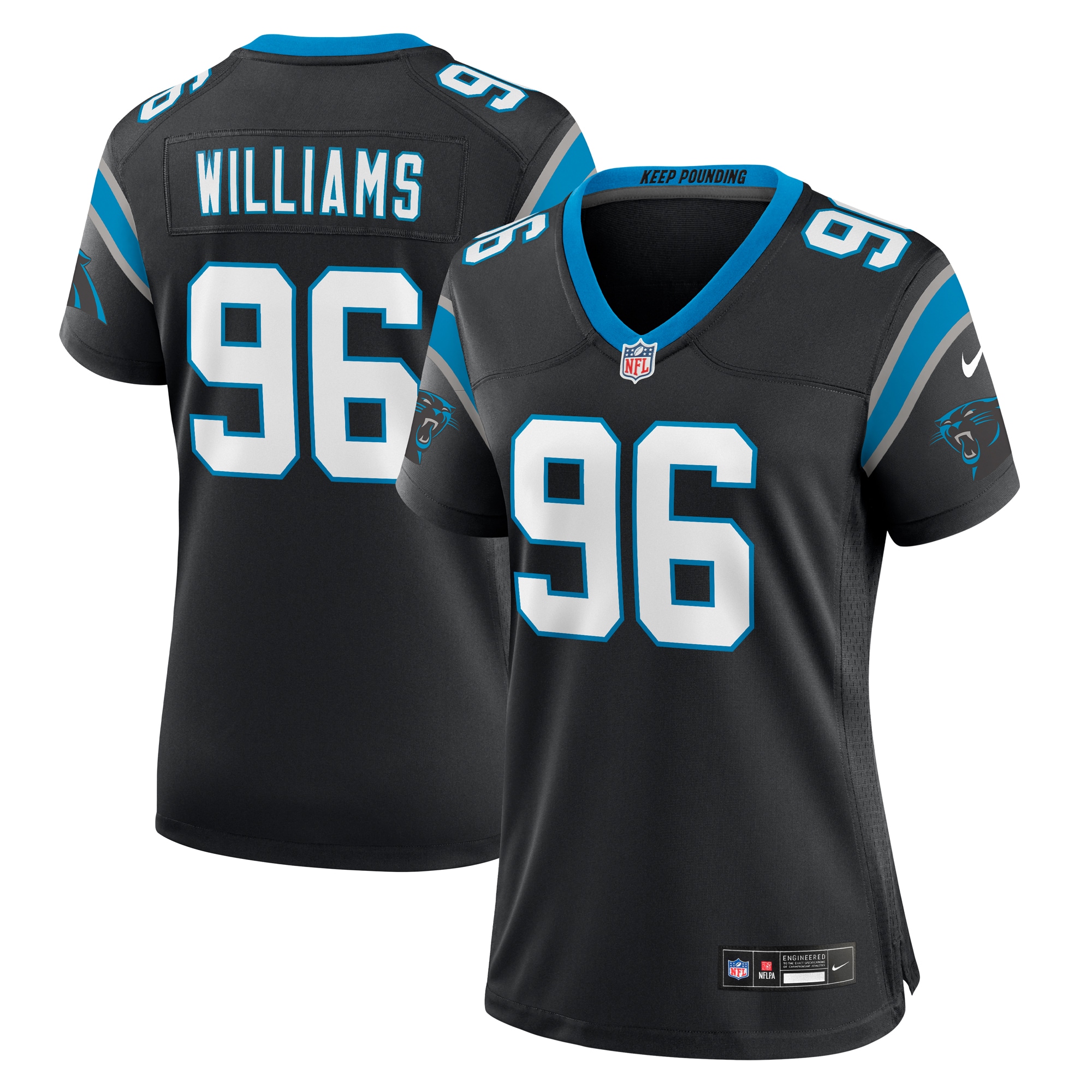 deshawn williams carolina panthers nike womens nike womens all player jersey black 3199 o3l8y.jpg