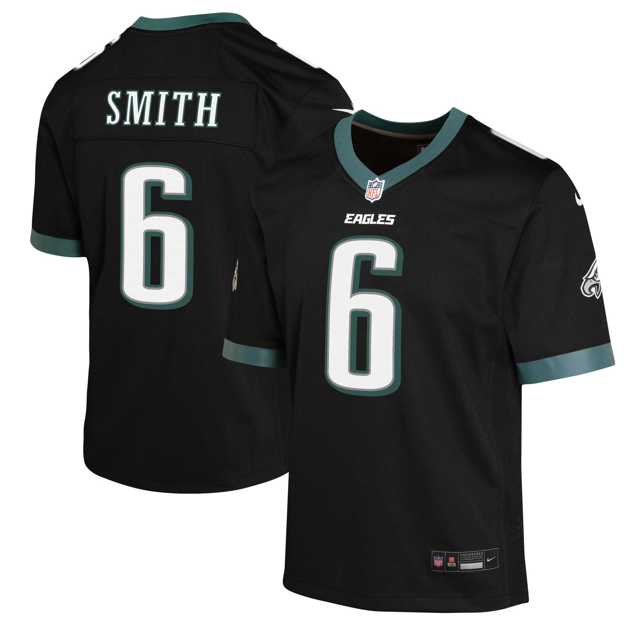 devonta smith philadelphia eagles nike youth game jersey black 8239 3gydr.jpg