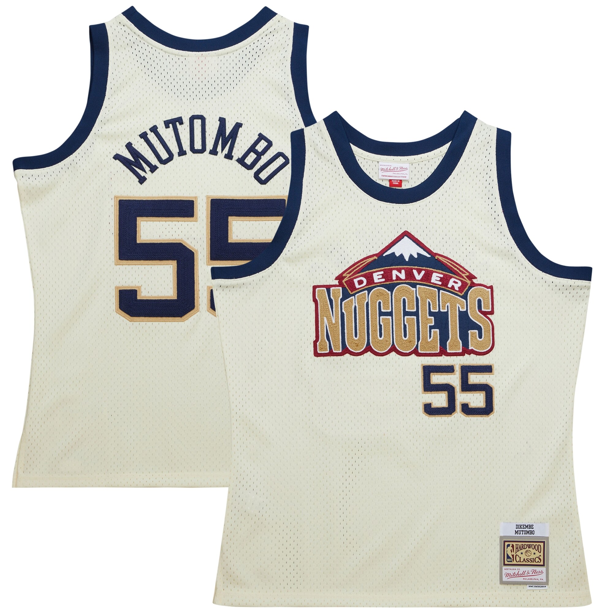 dikembe mutombo denver nuggets mitchell 26amp ness chainstitch swingman jersey cream 9742 jc945.jpg