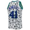 dirk nowitzki dallas mavericks mitchell 26amp ness 199899 hardwood classics doodle swingman jersey white 4594 f8m1z.jpg