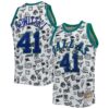 dirk nowitzki dallas mavericks mitchell 26amp ness 199899 hardwood classics doodle swingman jersey white 7719 ejt2h.jpg