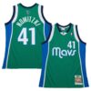 dirk nowitzki dallas mavericks mitchell 26amp ness 200405 hardwood classics authentic jersey green 7939 bhwrr.jpg