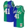 dirk nowitzki dirk nowitzki mitchell 26amp ness hardwood classics 19982019 split swingman jersey bluegreen 8030 f9oer.jpg