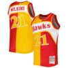 dominique wilkins atlanta hawks mitchell 26amp ness hardwood classics 198687 split swingman jersey yellowred 7364 bdby1.jpg