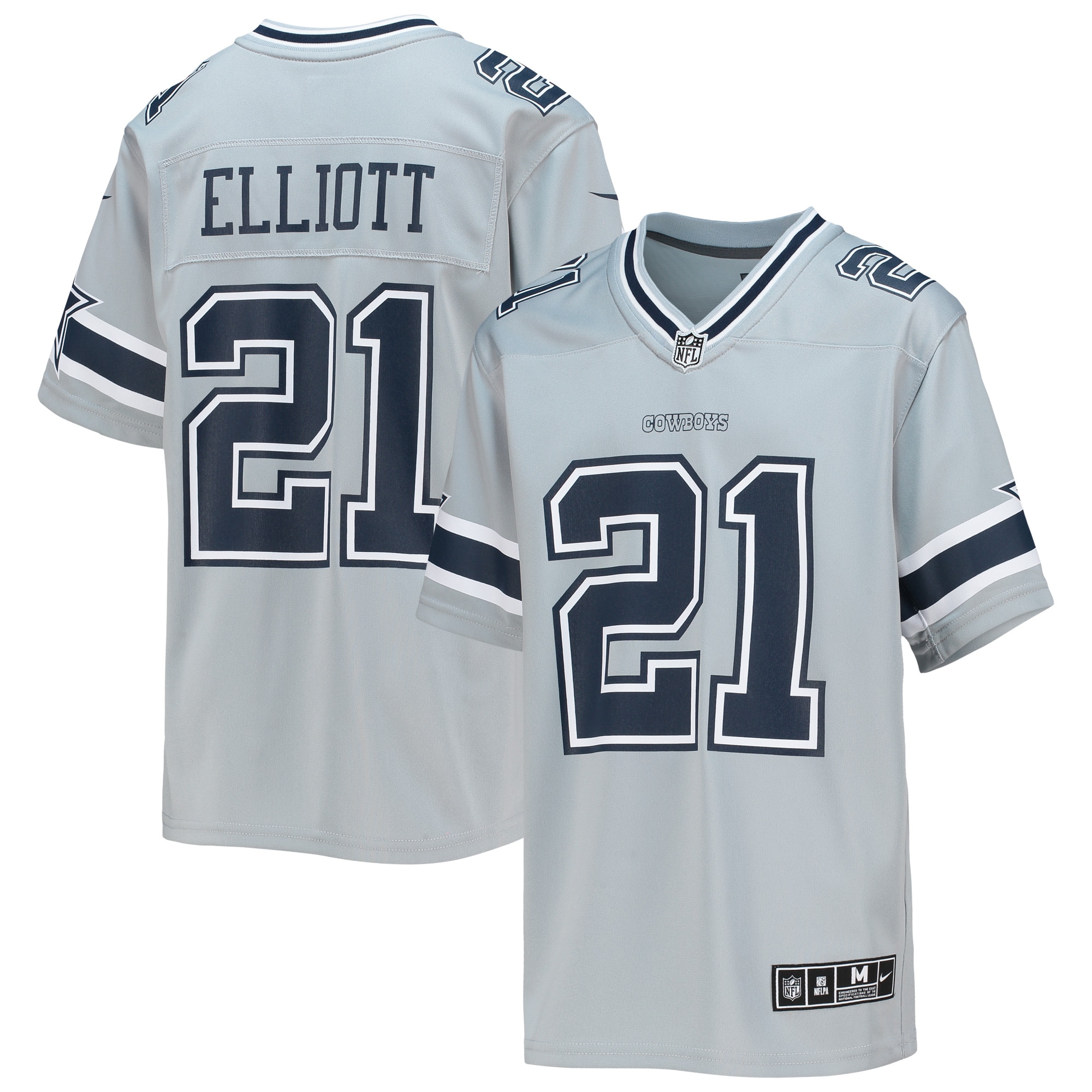 ezekiel elliott dallas cowboys nike youth inverted team game jersey silver 1269 hrdrp.jpg