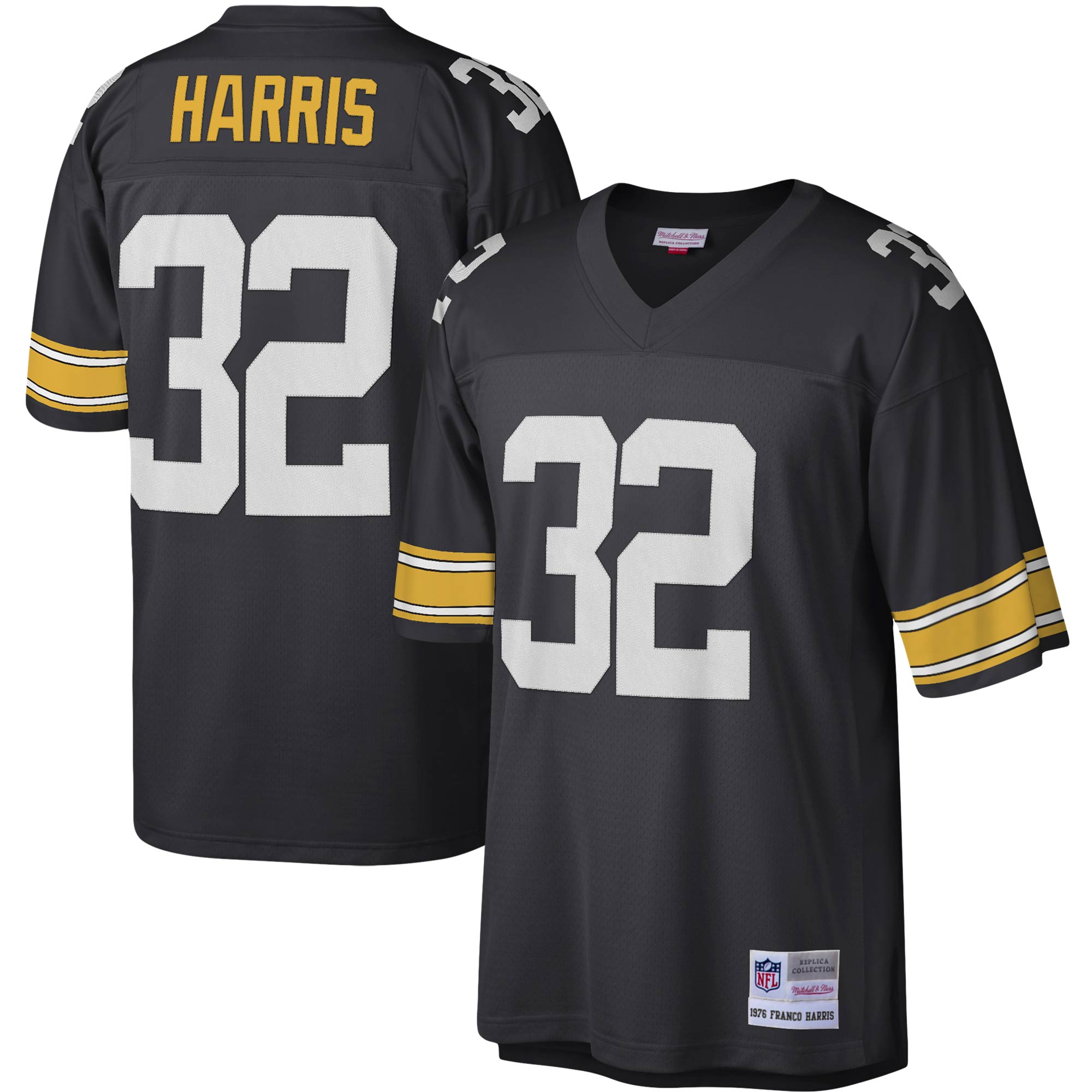 franco harris pittsburgh steelers mitchell 26amp ness legacy replica jersey black 6662 pmrbi.jpg