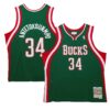 giannis antetokounmpo milwaukee bucks mitchell 26amp ness 201314 hardwood classics swingman jersey hunter green 1363 cay48.jpg