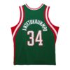 giannis antetokounmpo milwaukee bucks mitchell 26amp ness 201314 hardwood classics swingman jersey hunter green 4090 rwxf8.jpg
