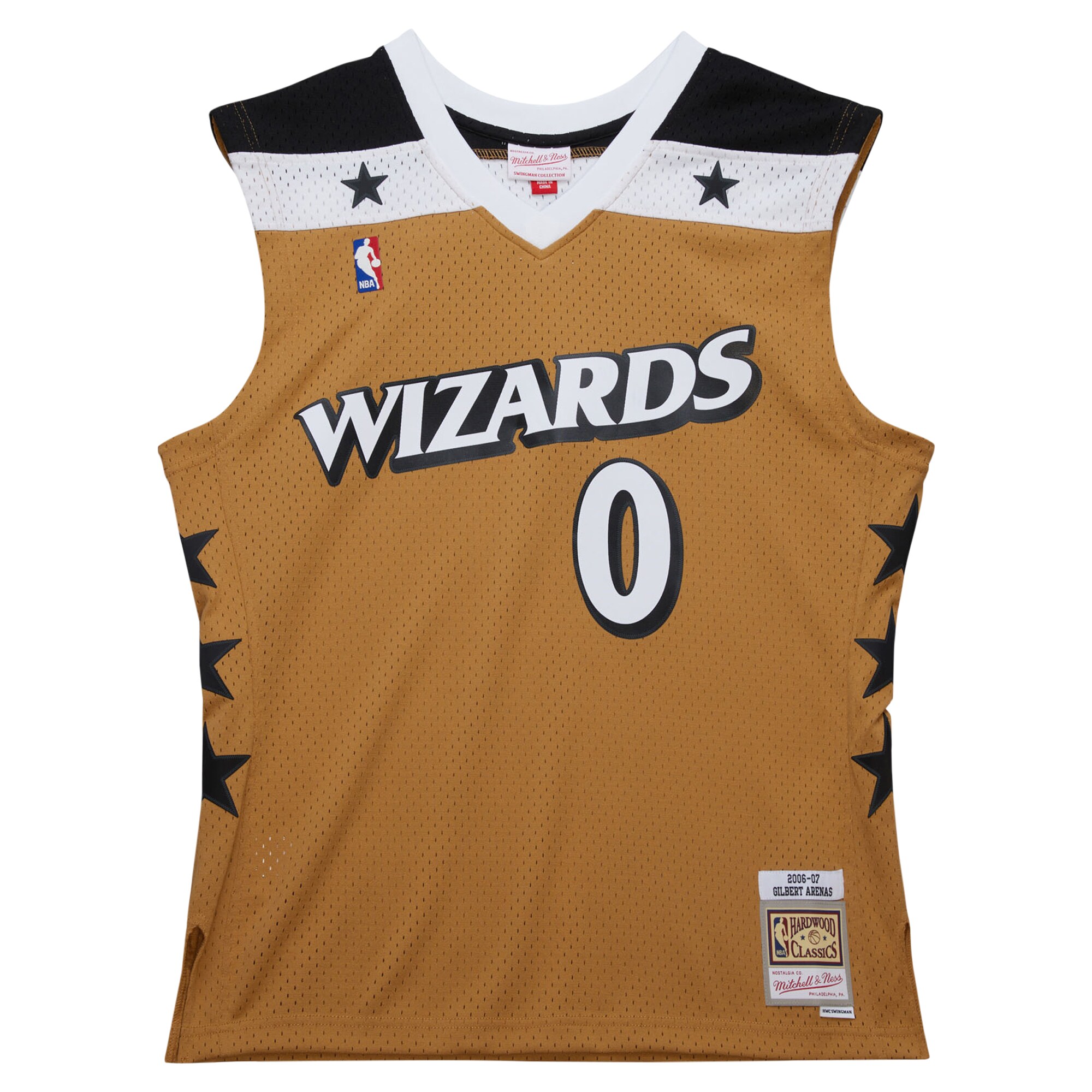 gilbert arenas washington wizards mitchell 26amp ness 200607 hardwood classics swingman jersey gold 7453 vyotg.jpg
