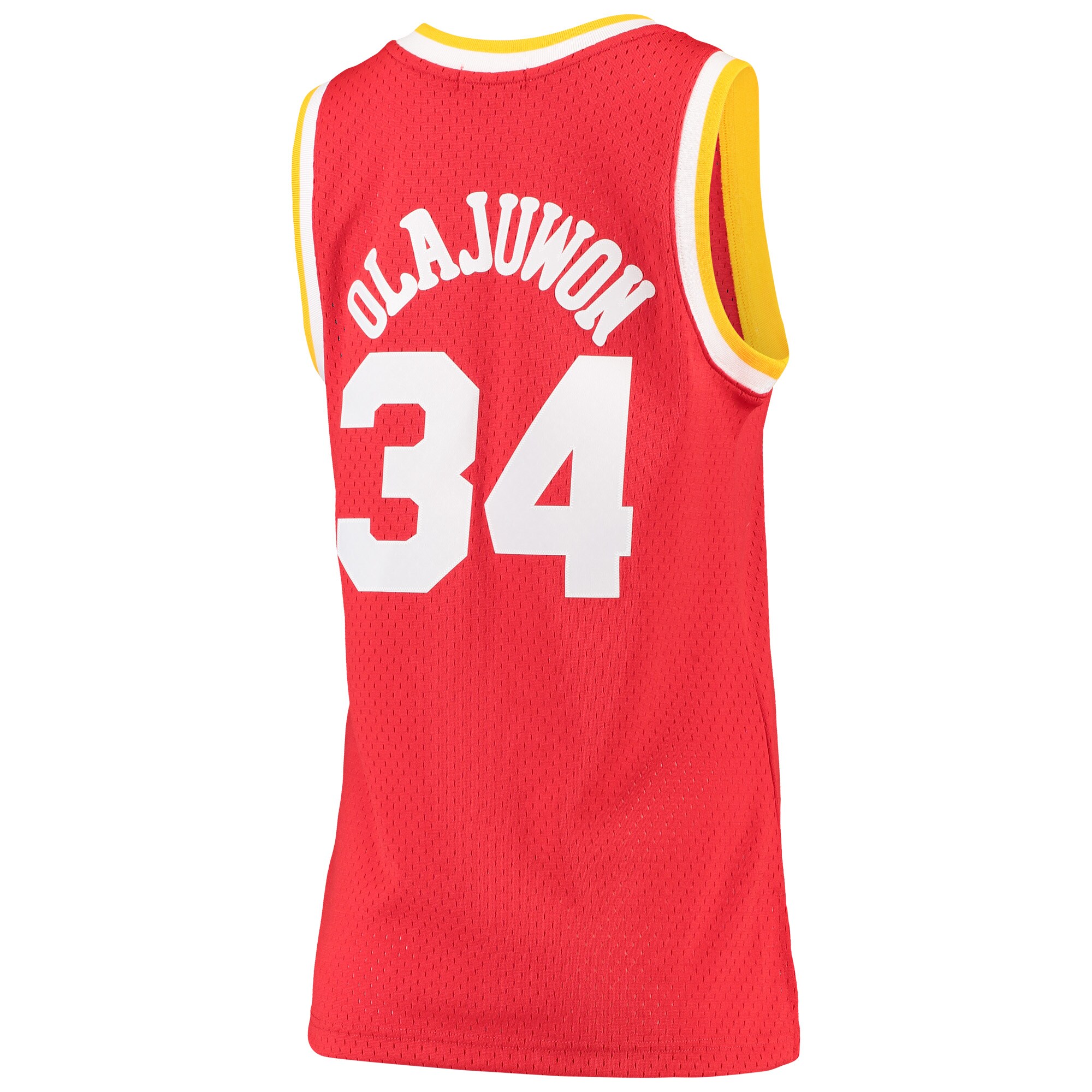 hakeem olajuwon houston rockets mitchell 26amp ness womens 199394 hardwood classics swingman jersey red 4150 v6jyp.jpg