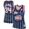 hakeem olajuwon houston rockets mitchell 26amp ness womens hardwood classics swingman jersey navy 3885 yacjt.jpg