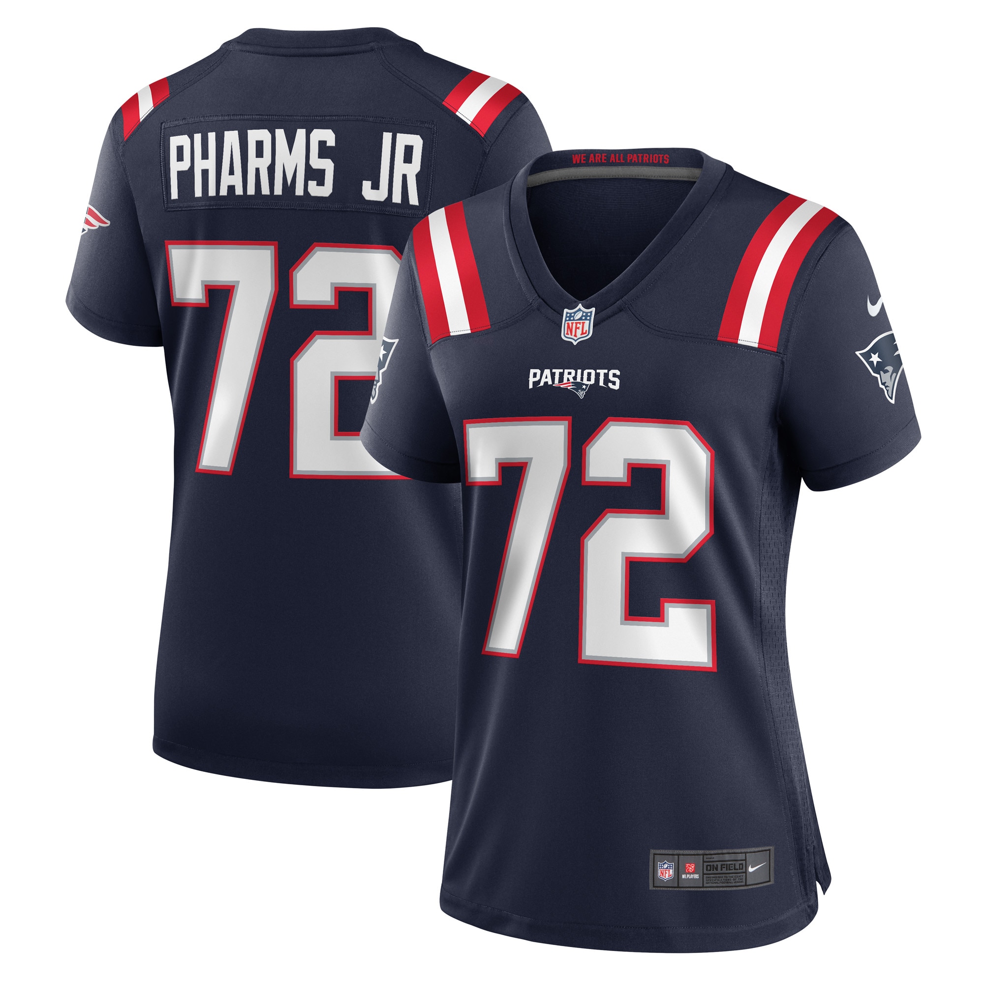 jeremiah pharms jr. new england patriots nike womens game player jersey navy 7398 twsch.jpg