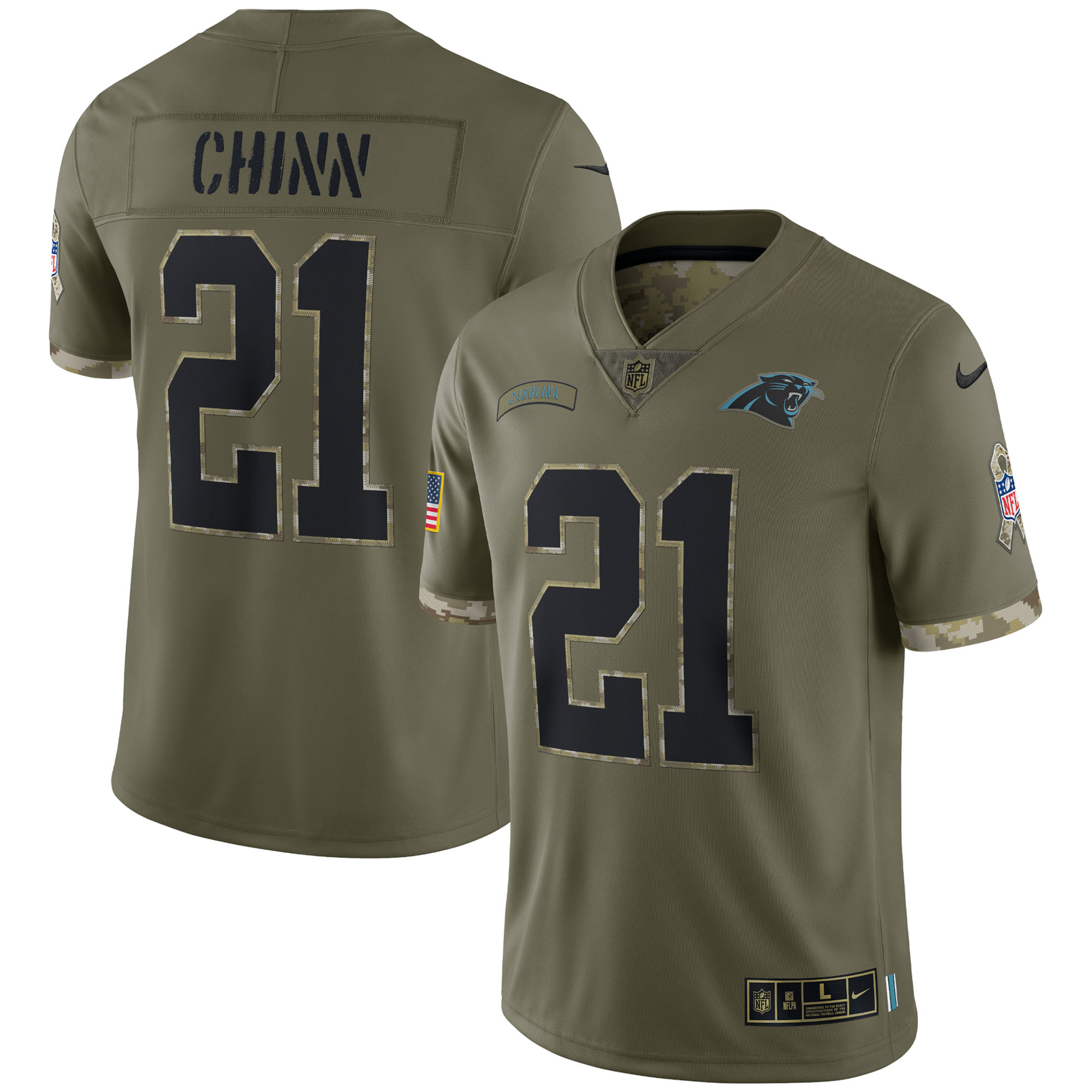jeremy chinn carolina panthers nike 2022 salute to service limited jersey olive 5993 cqfyt.jpg