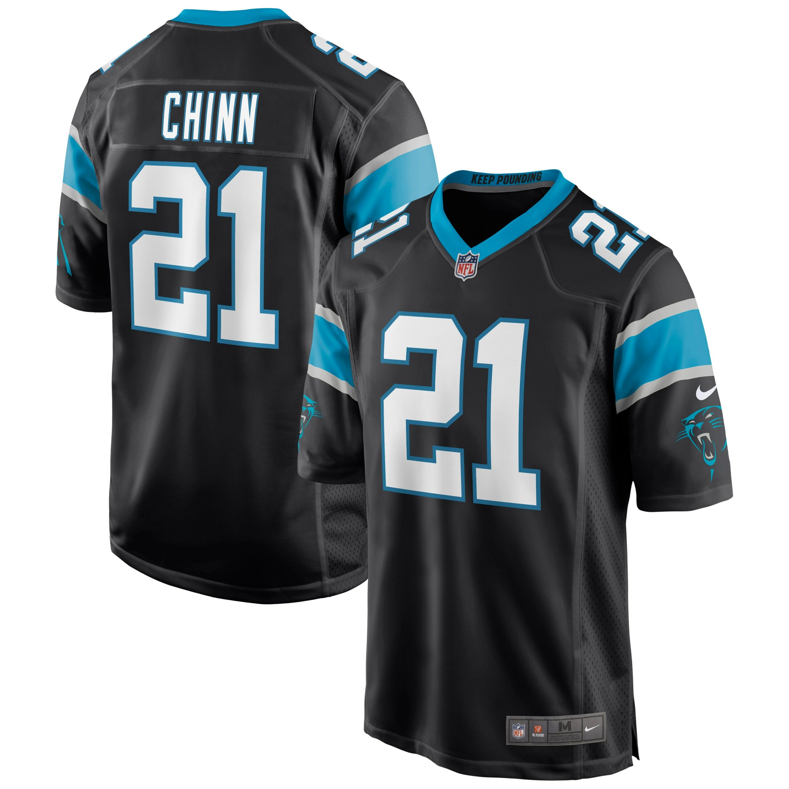 jeremy chinn carolina panthers nike game jersey black 4911 vwuzj.jpg