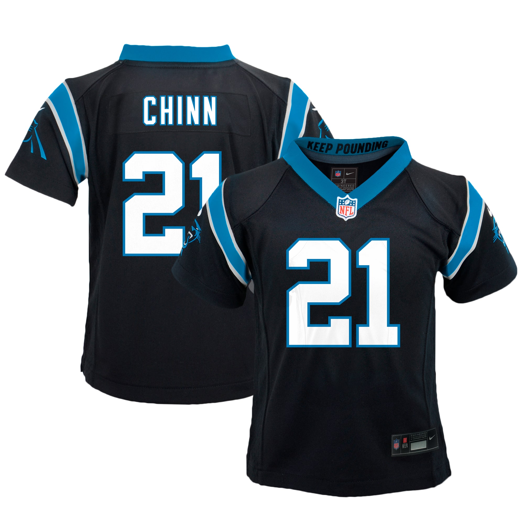 jeremy chinn carolina panthers nike toddler game jersey black 6477 inav5.jpg