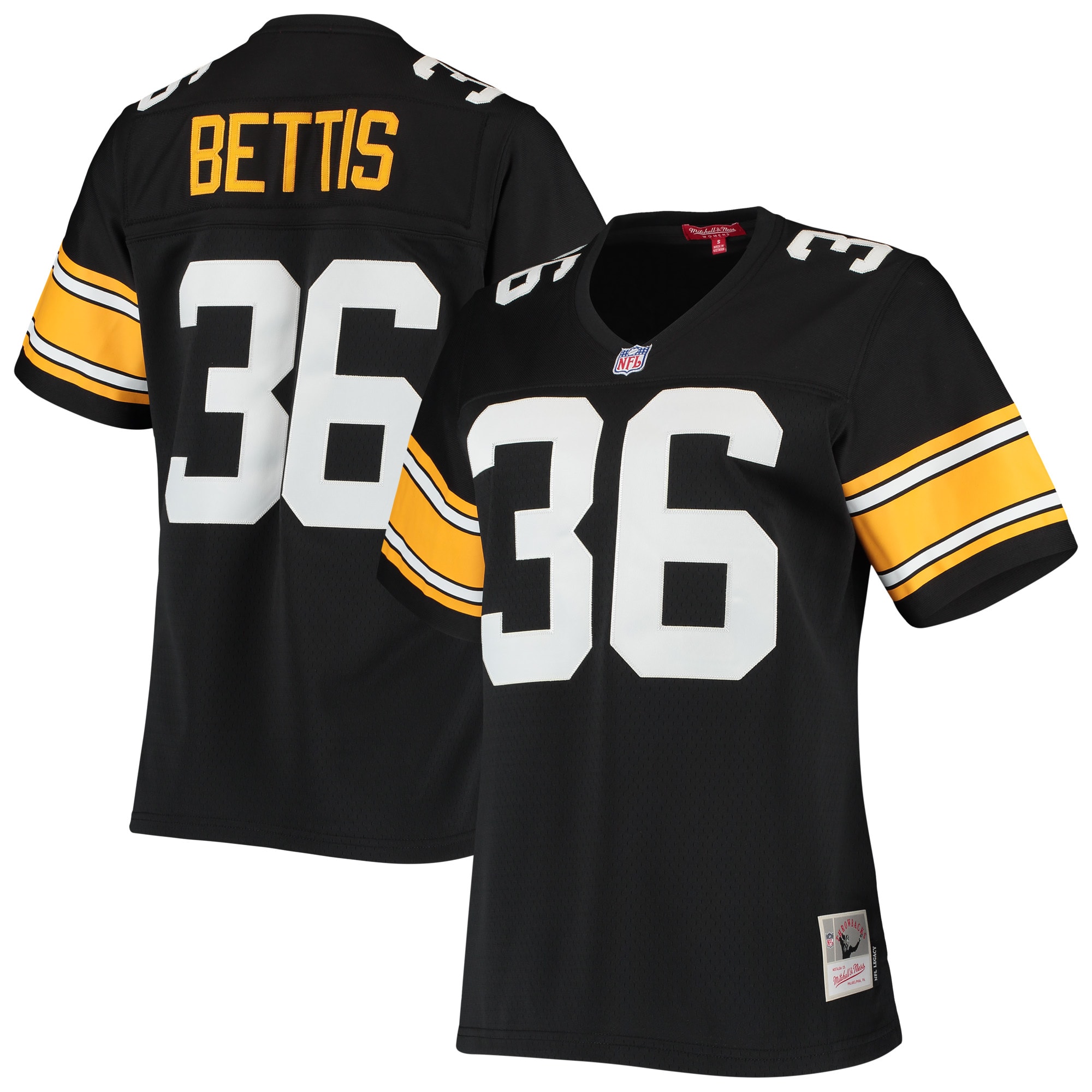 jerome bettis pittsburgh steelers mitchell 26amp ness womens 1996 legacy replica jersey black 4439 hbrif.jpg
