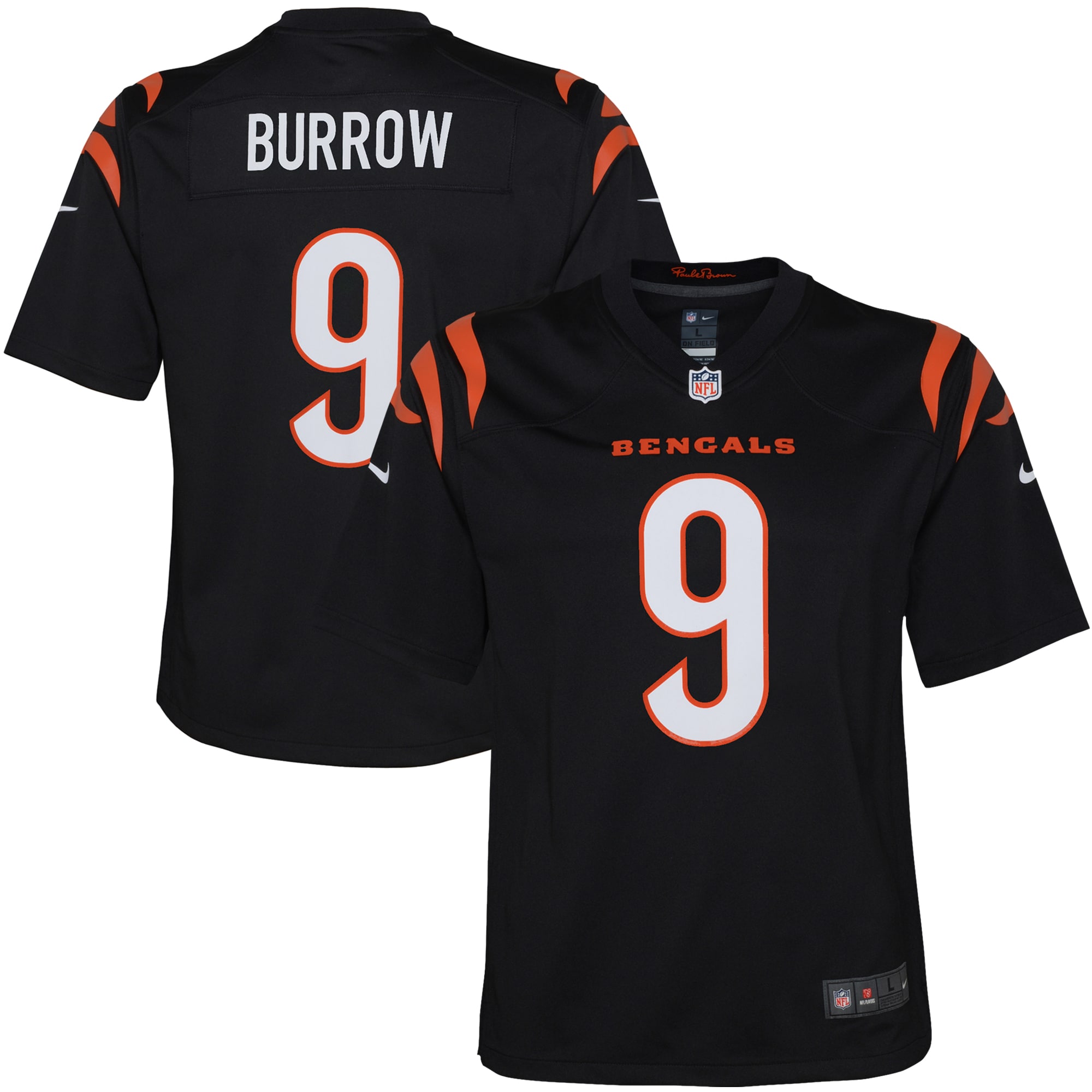 joe burrow cincinnati bengals nike youth game jersey black 9251 bkjmg.jpg
