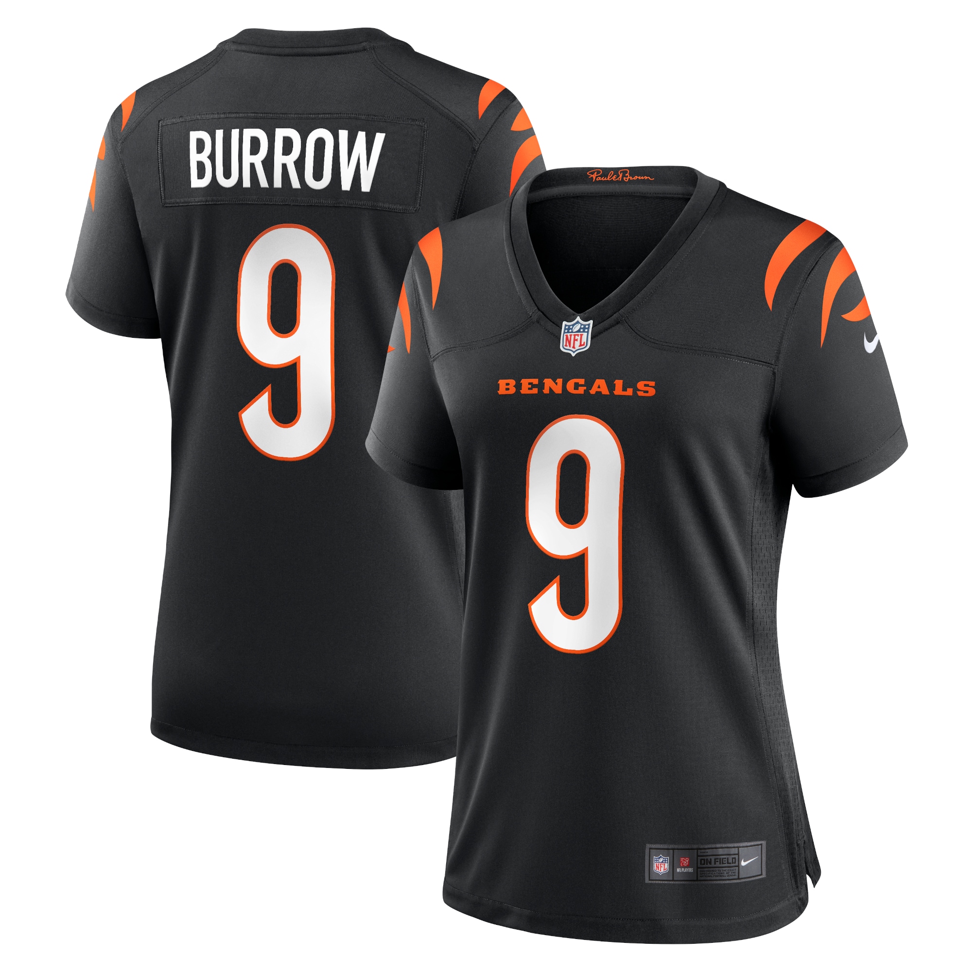 joe burrow cincinnati bengals womens nike player game jersey black 2301 ze7yt.jpg