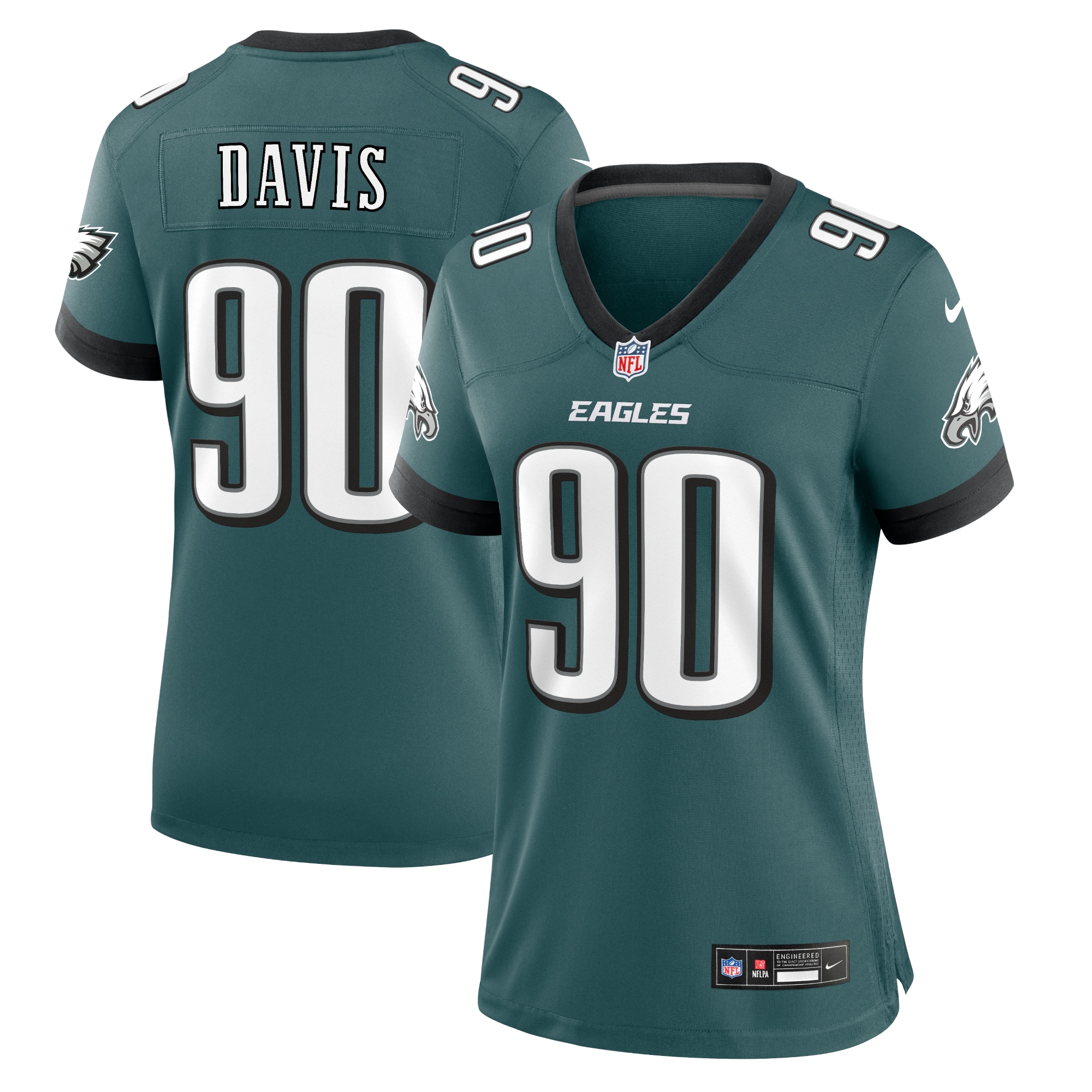 jordan davis philadelphia eagles nike womens team game jersey midnight green 8045 l37v7.jpg