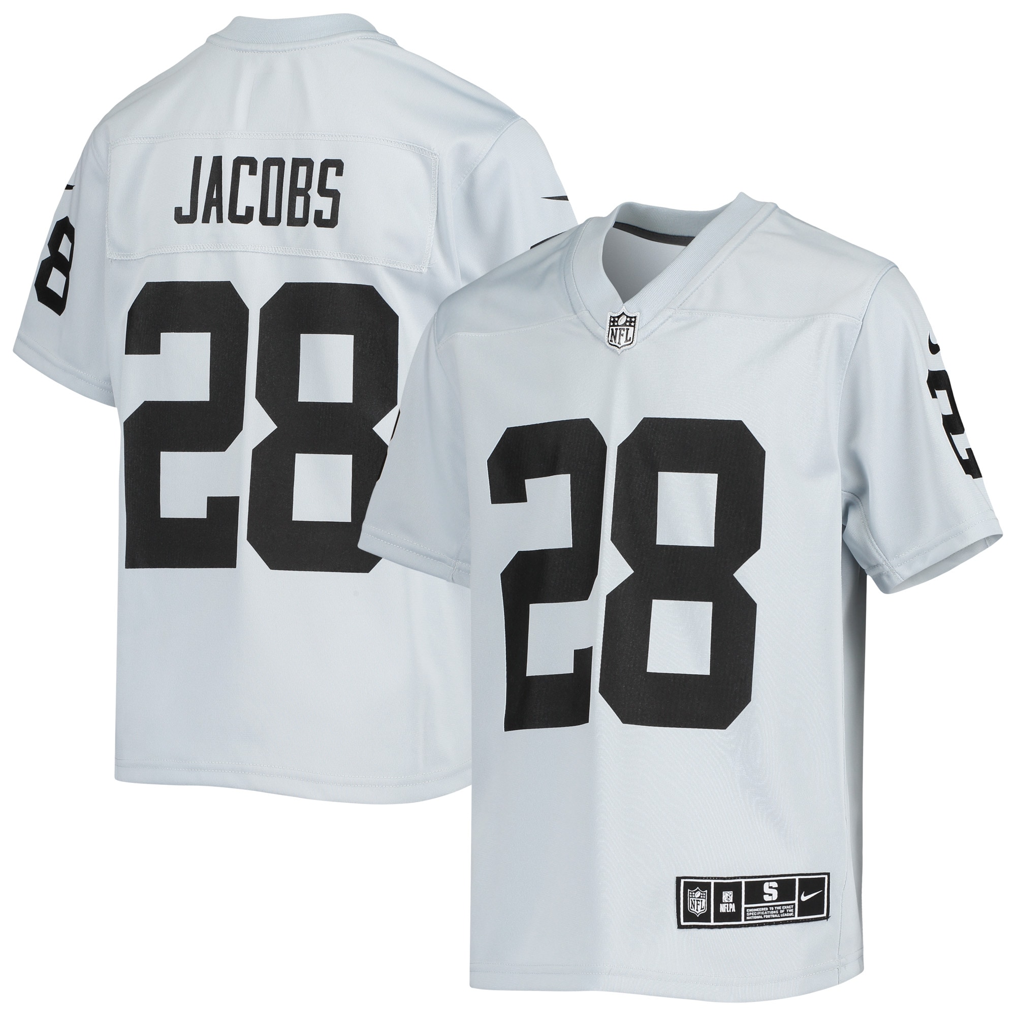 josh jacobs las vegas raiders nike youth inverted team game jersey silver 2816 z4eoz.jpg