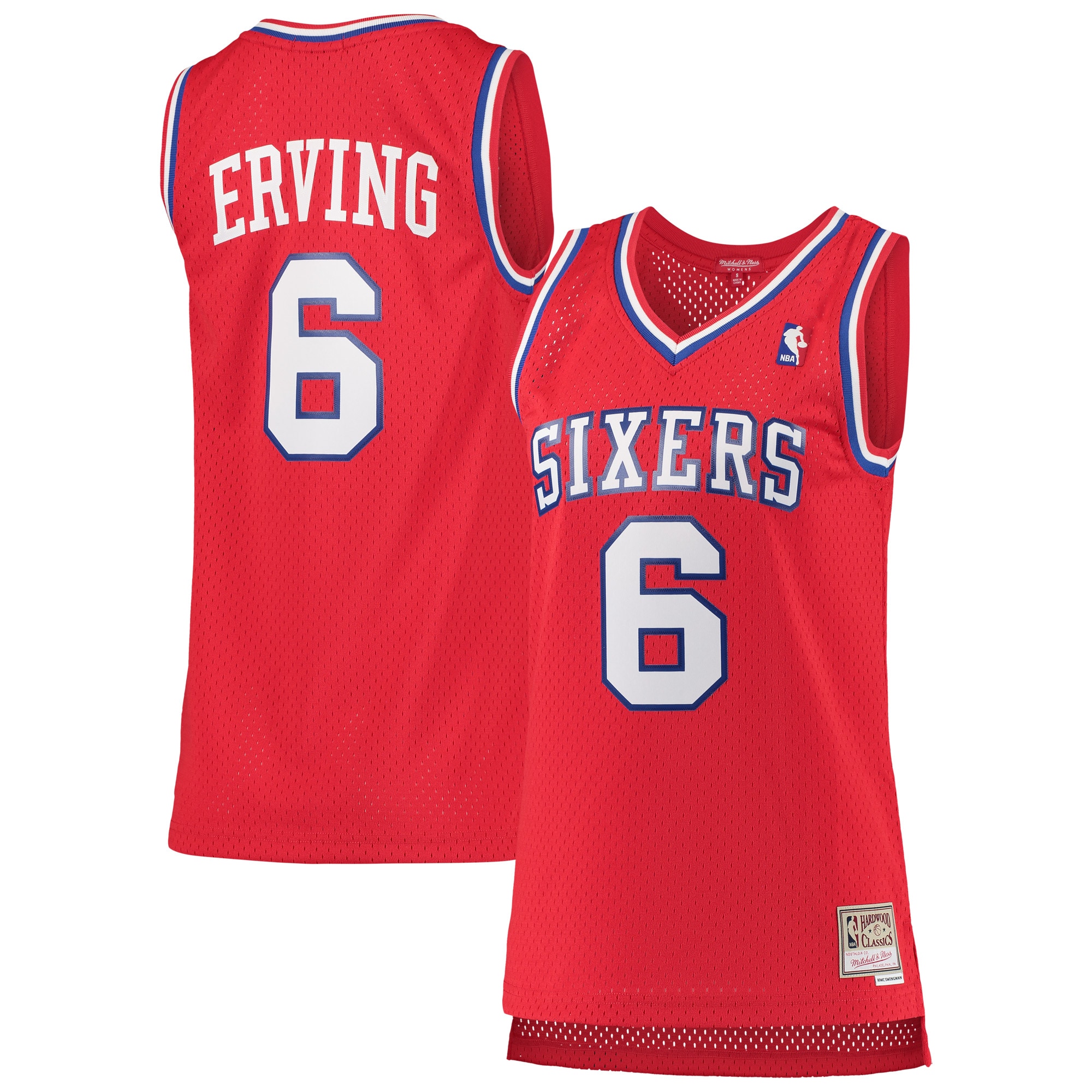 julius erving philadelphia 76ers mitchell 26amp ness womens 198283 hardwood classics swingman jersey red 2757 mzth6.jpg